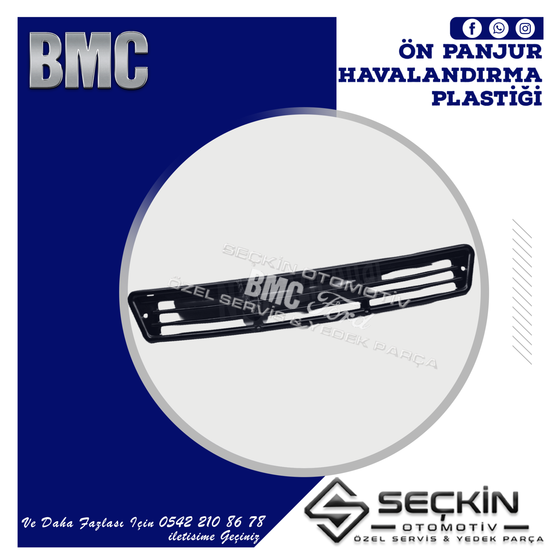 BMC TM 30 ÖN PANJUR HAVALANDIRMA PLASTİK