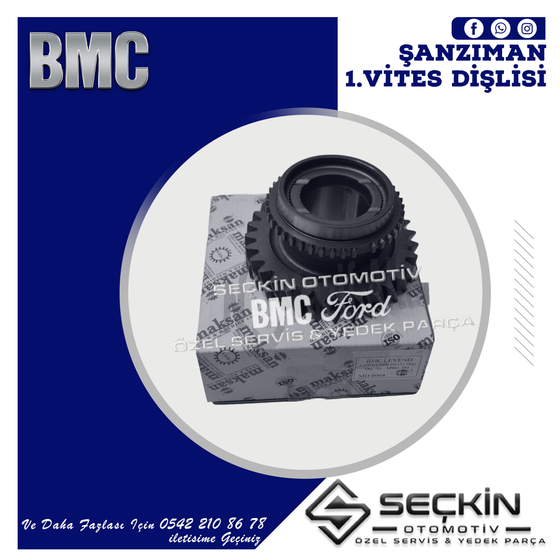 BMC A/15 ŞANZIMAN 1.VİTES DİŞLİSİ 9P901704 31 DİŞ