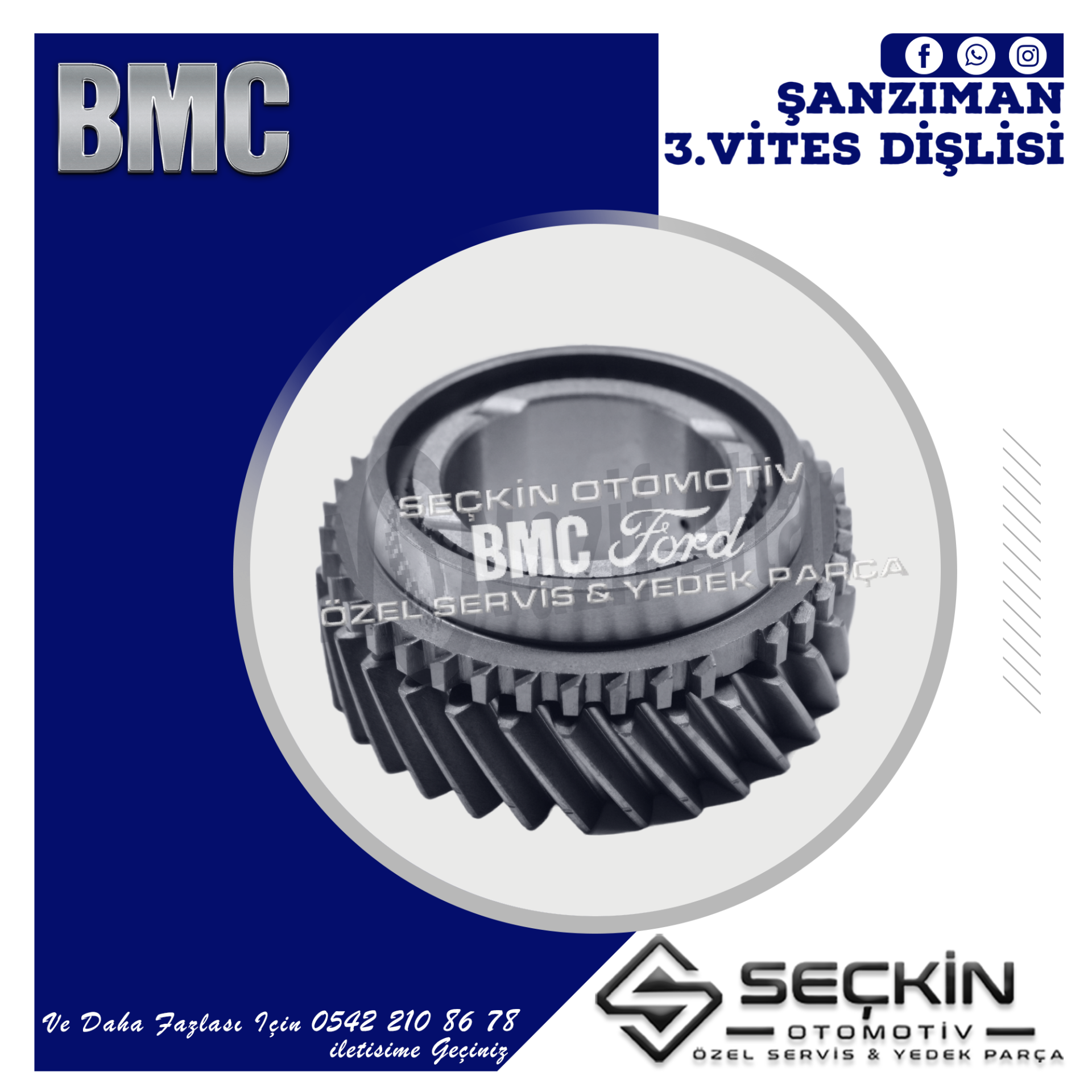 BMC A/15 ŞANZIMAN 3.VİTES DİŞLİSİ 9P901706