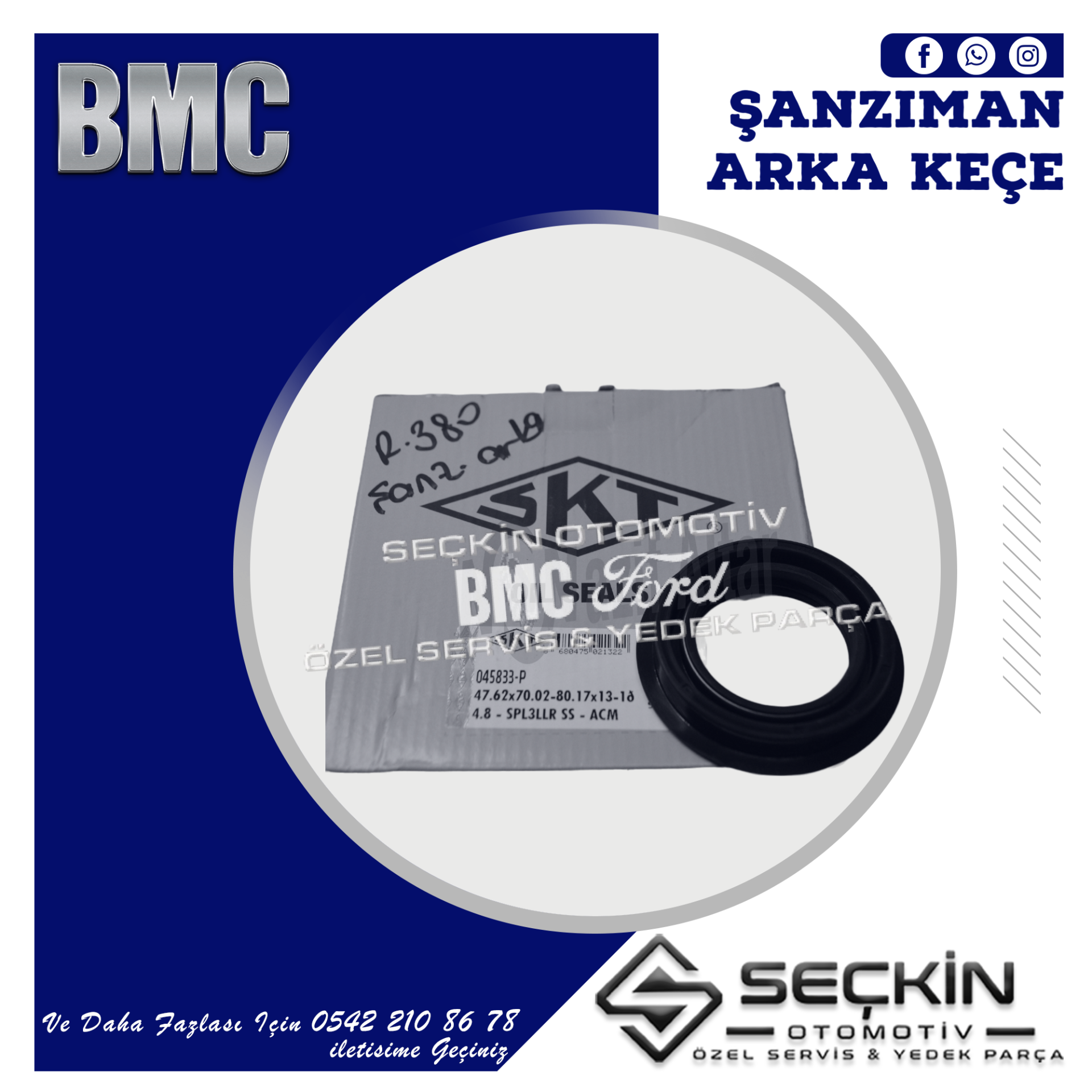 BMC R380 ŞANZIMAN ARKA KEÇE