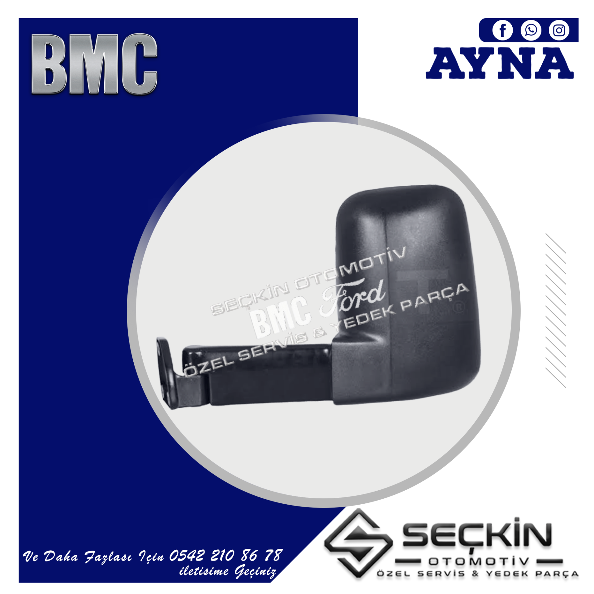 Bmc Tm 30 Ayna Sağ Demir Kol