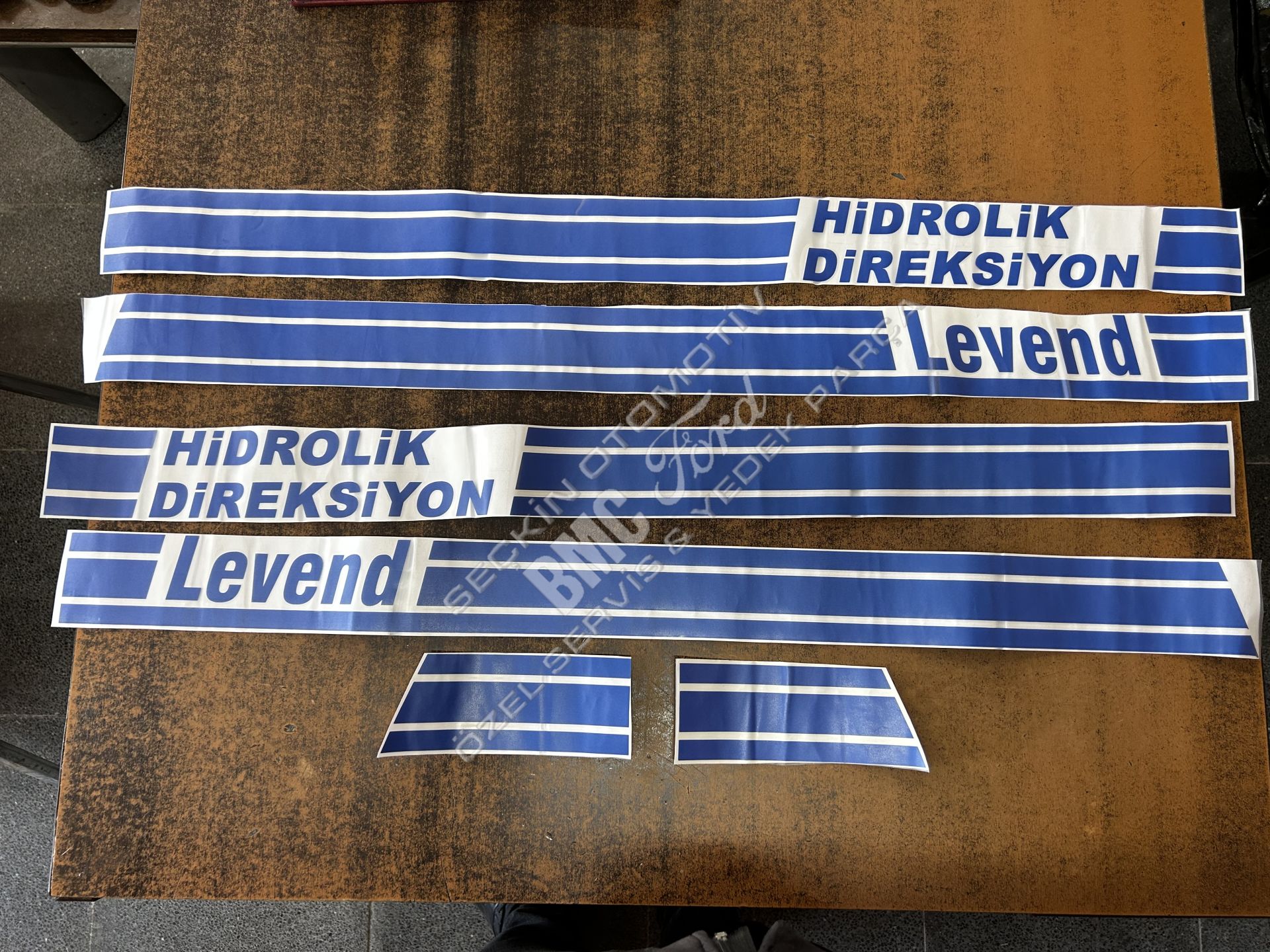Bmc Tm 30 Yazı Çıkartma Hidrolik Takım Mavi Tek Kabin