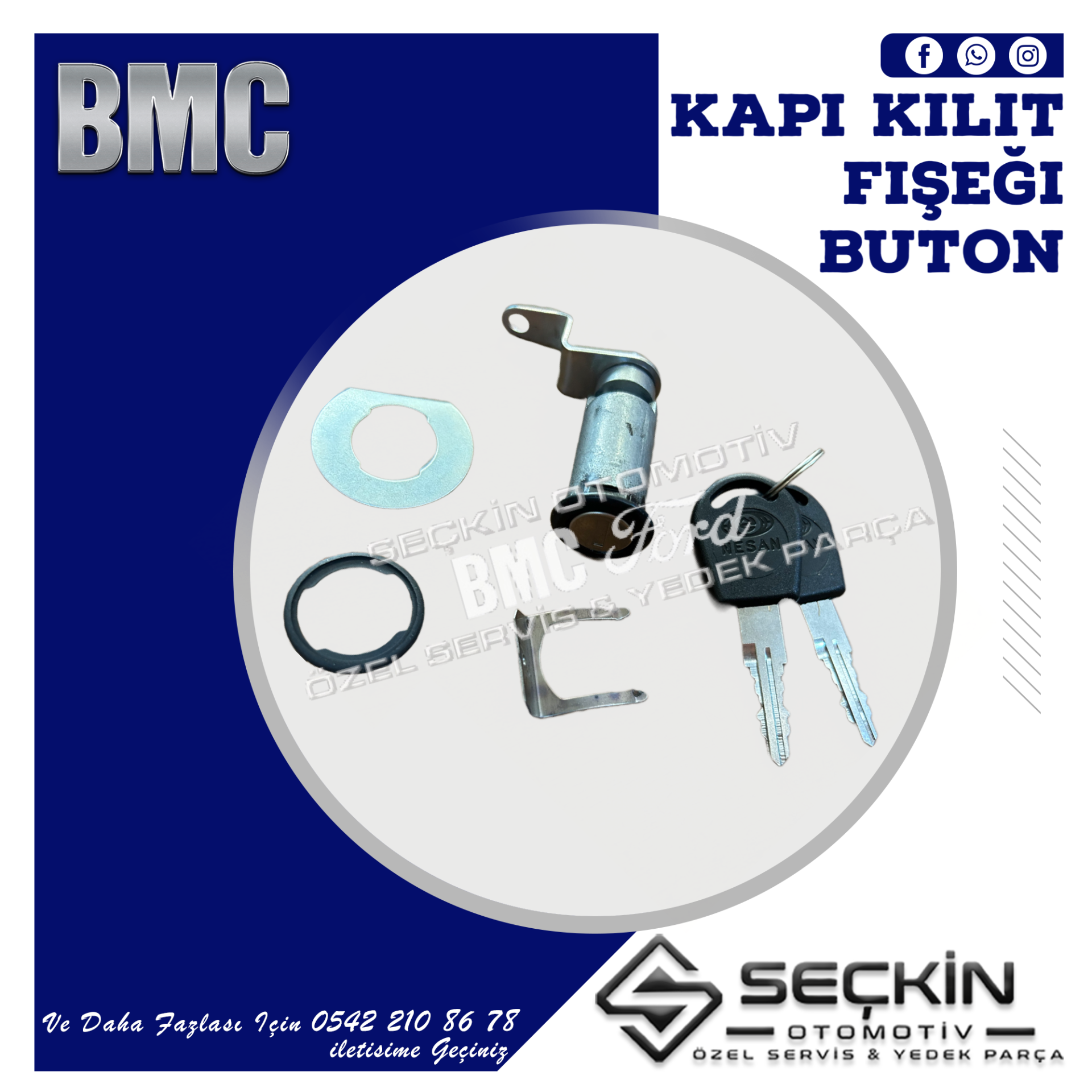 BMC MEGASTAR KAPI KİLİT FİŞEĞİ SAĞ