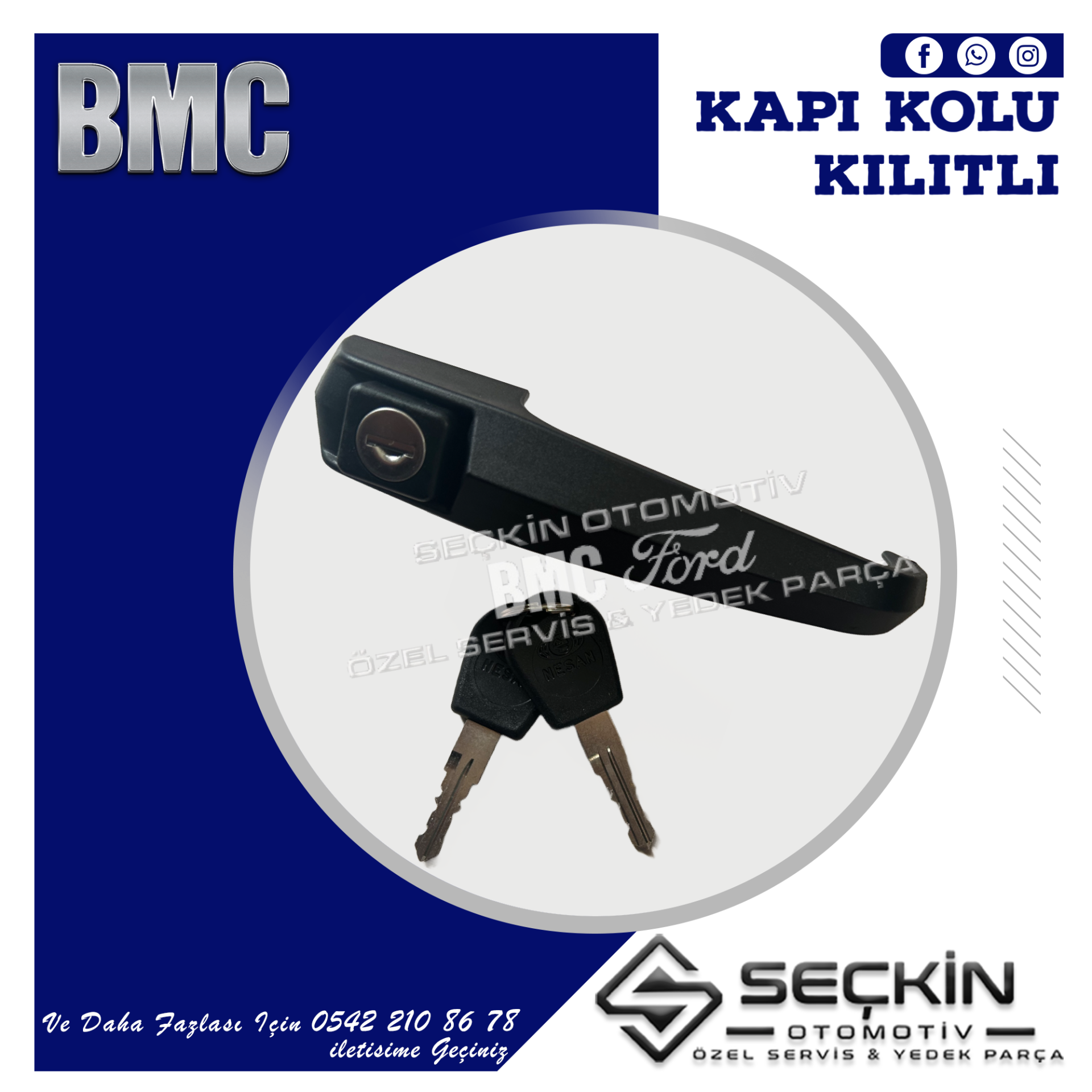 BMC TM 30 KAPI KOLU KİLİTLİ PLASTİK