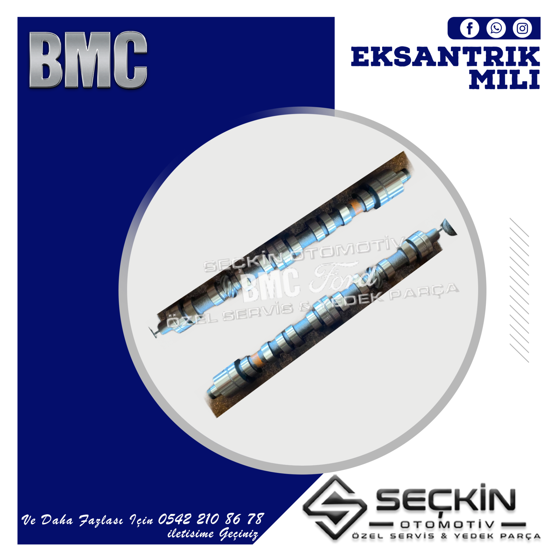 BMC TM 30 EKSANTRİK MİLİ PİK DÖKÜM