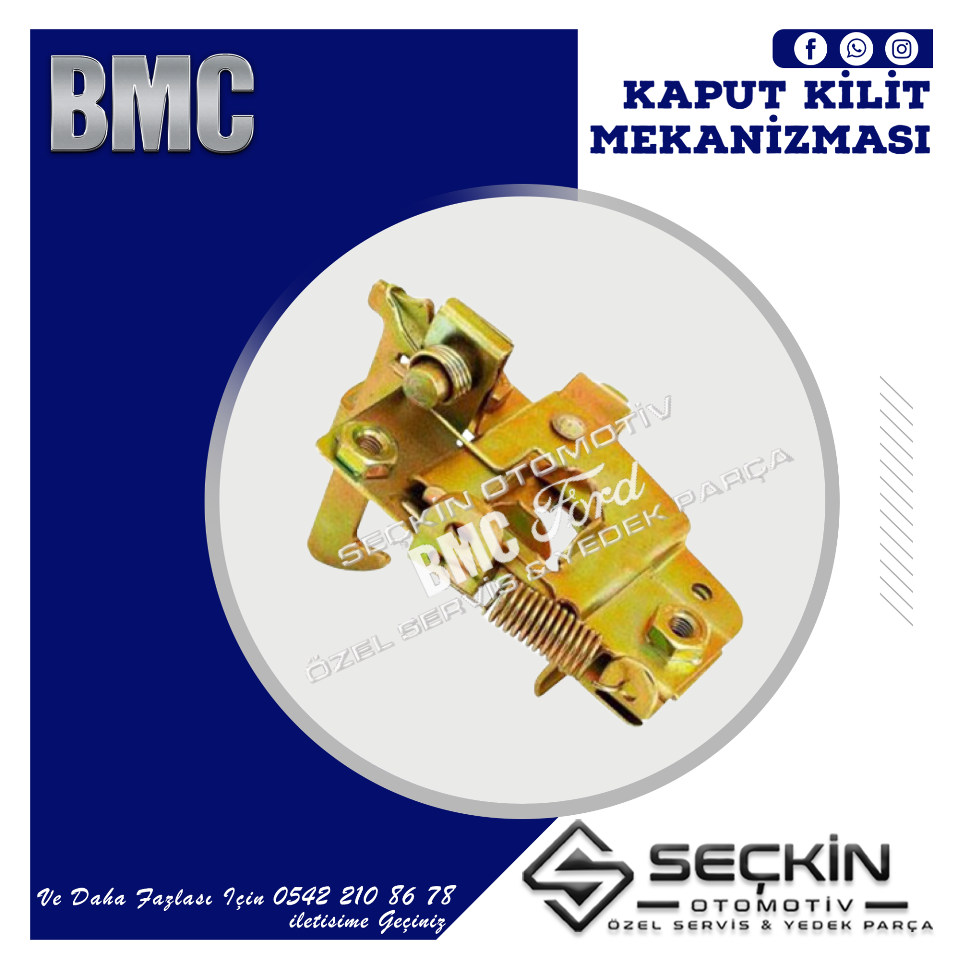 BMC TM 30 KAPUT KİLİT MEKANİZMA ALT