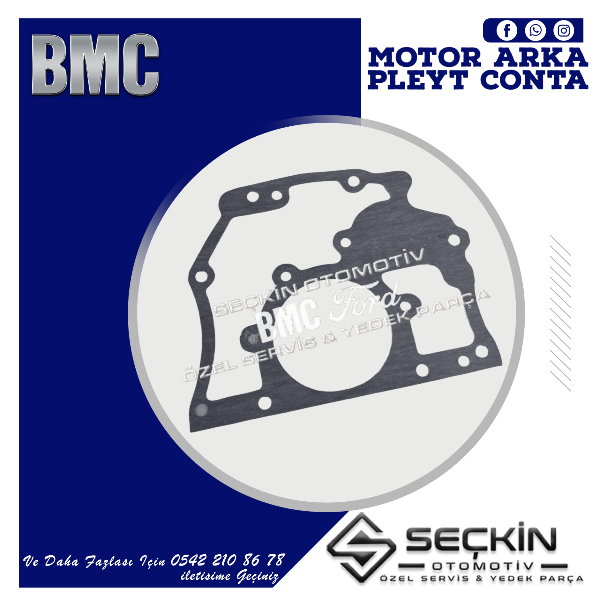BMC TM 30 MOTOR ARKA PLEYT CONTA
