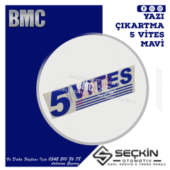 Bmc Tm 30 Yazı Çıkartma 5 Vites Mavi