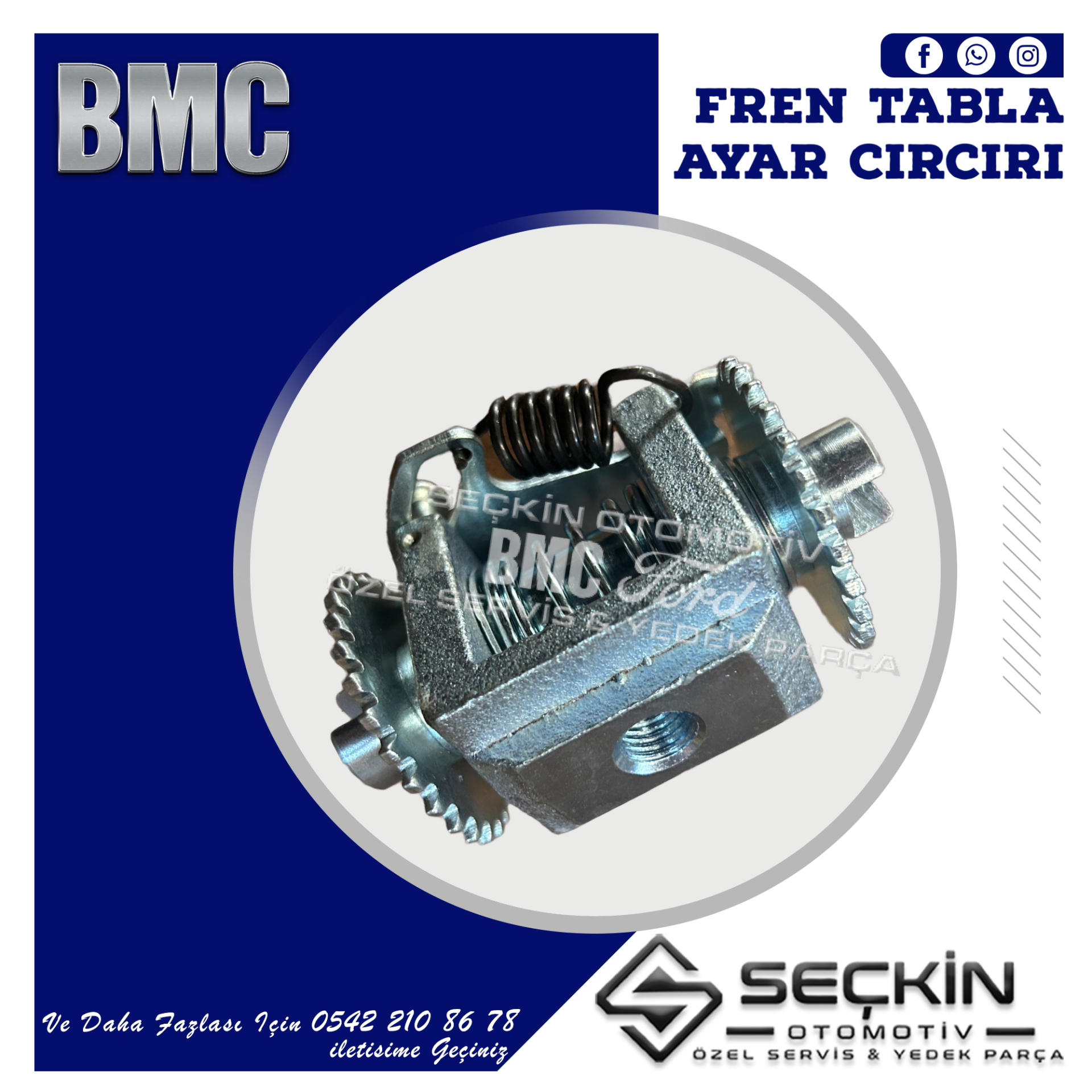Bmc Levend Xl Arka Fren Tabla Ayar Cırcırı Çift Teker - Megastar