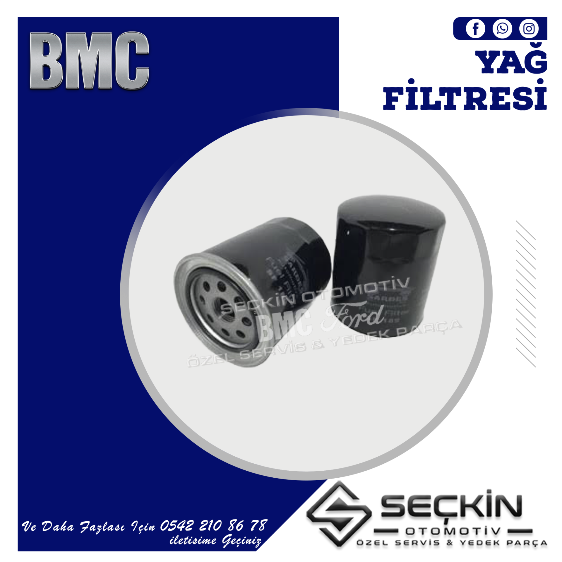 BMC TM 30 YAĞ FİLTRESİ