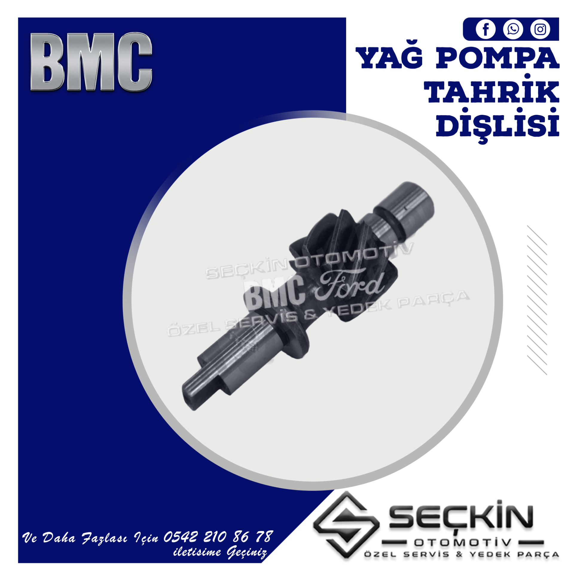 BMC TM 30 YAĞ POMPA TAHRİK DİŞLİSİ