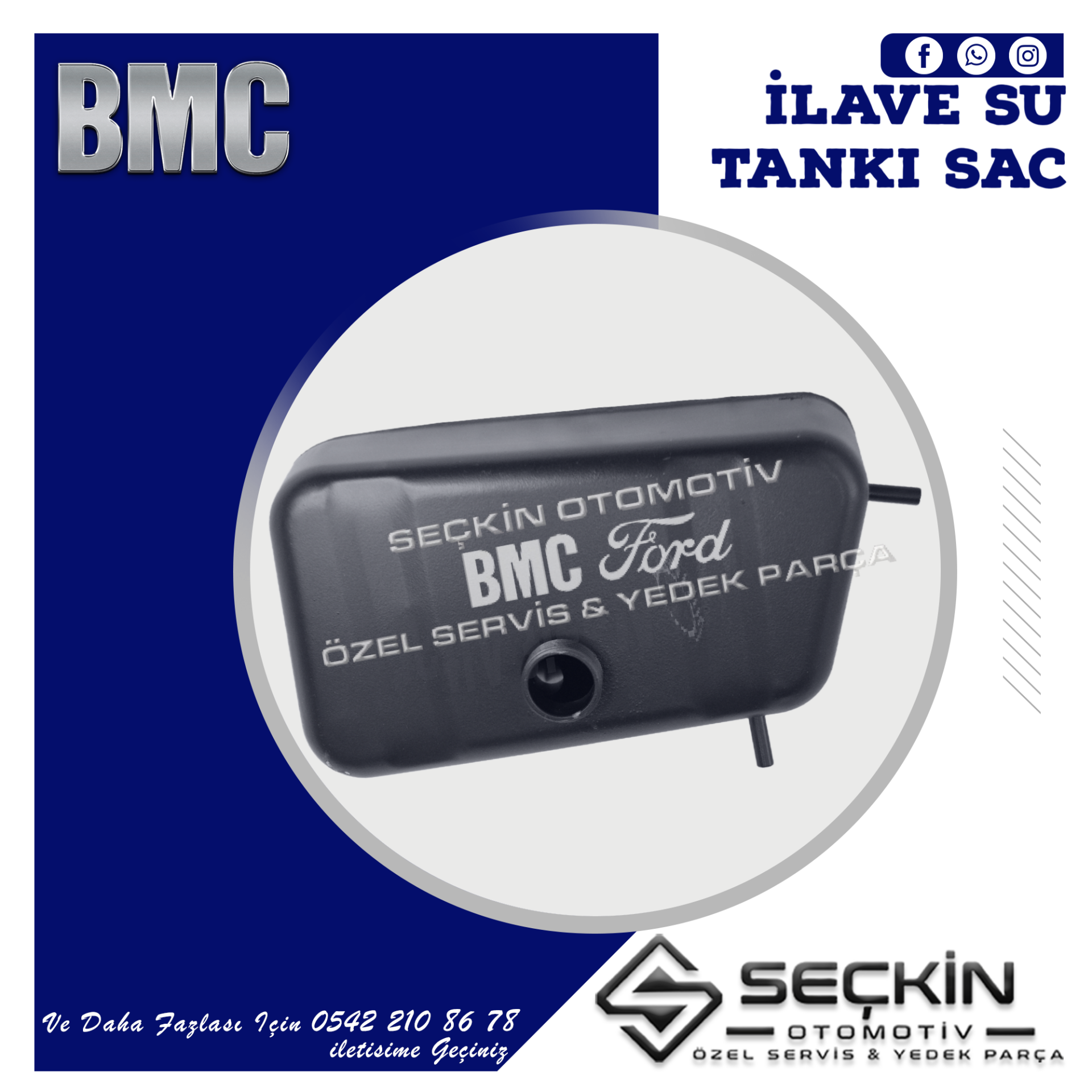 BMC LEVEND 100 İLAVE SU TANKI SAÇ