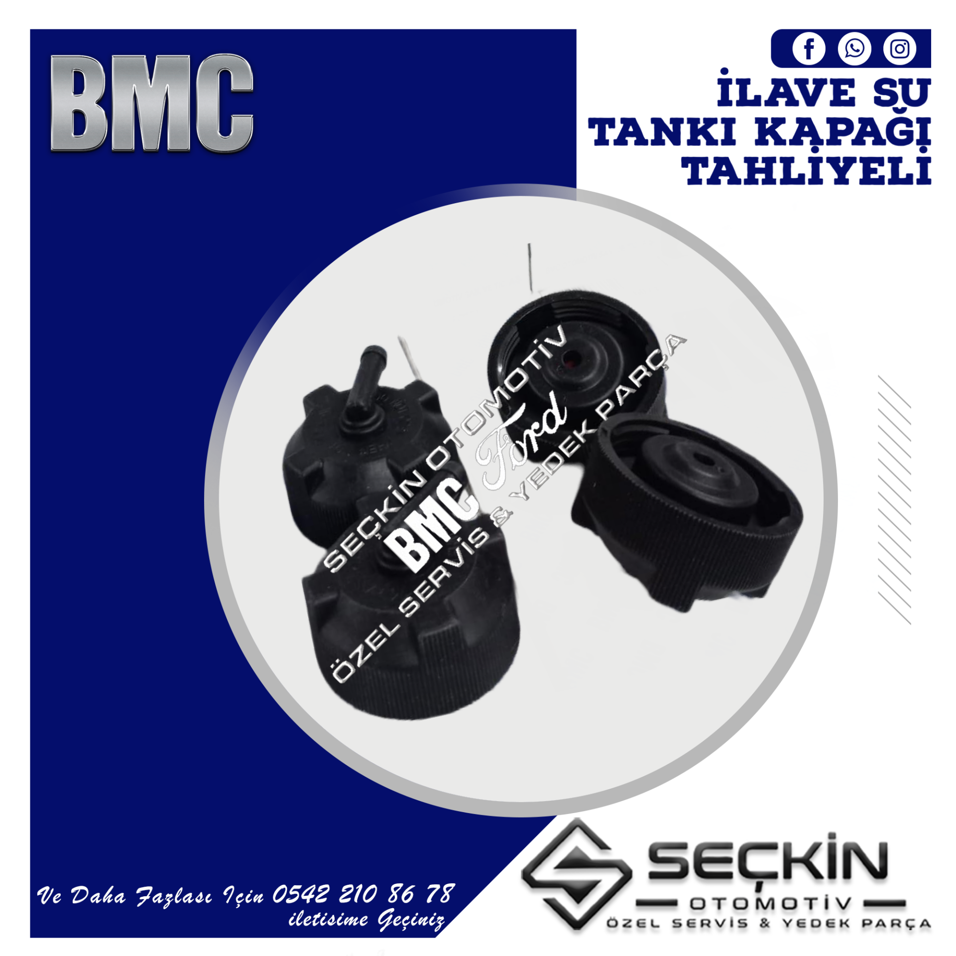 BMC LEVEND 100 İLAVE SU TANKI KAPAĞI
