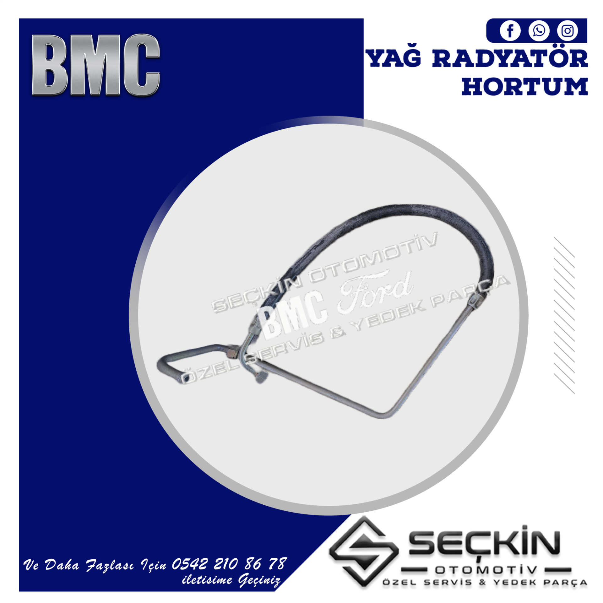 BMC LEVEND 60 YAĞ RADYATÖR HORTUM GİRİŞ