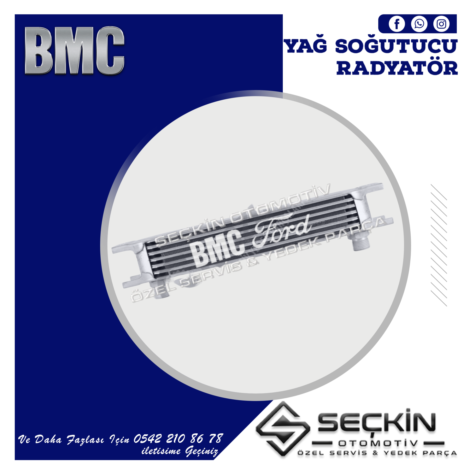BMC TM 30 YAĞ SOĞUTUCU RADYATÖRÜ
