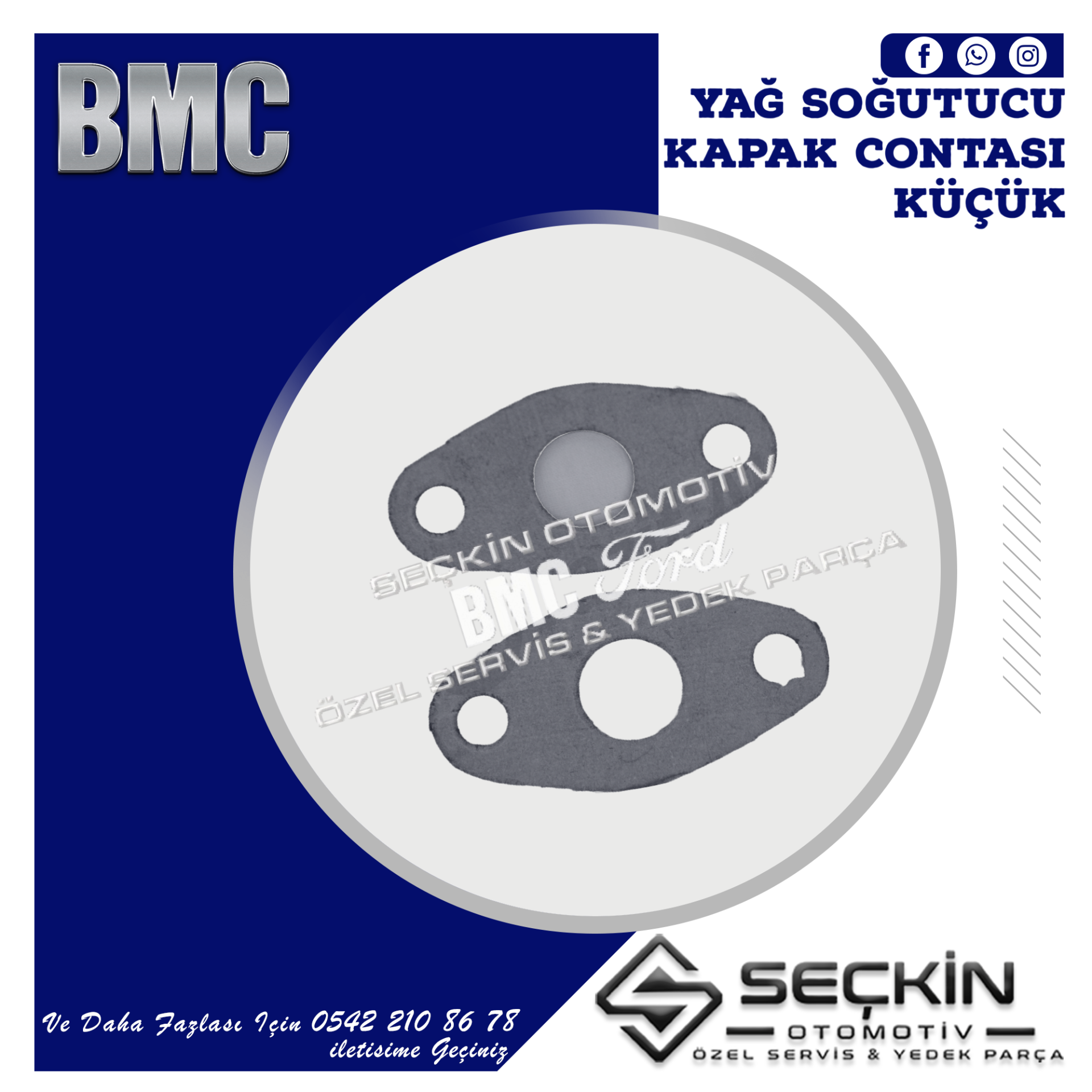 BMC LEVEND 3.0 MDS YAĞ SOĞUTUCU KAPAK CONTASI KÜÇÜK