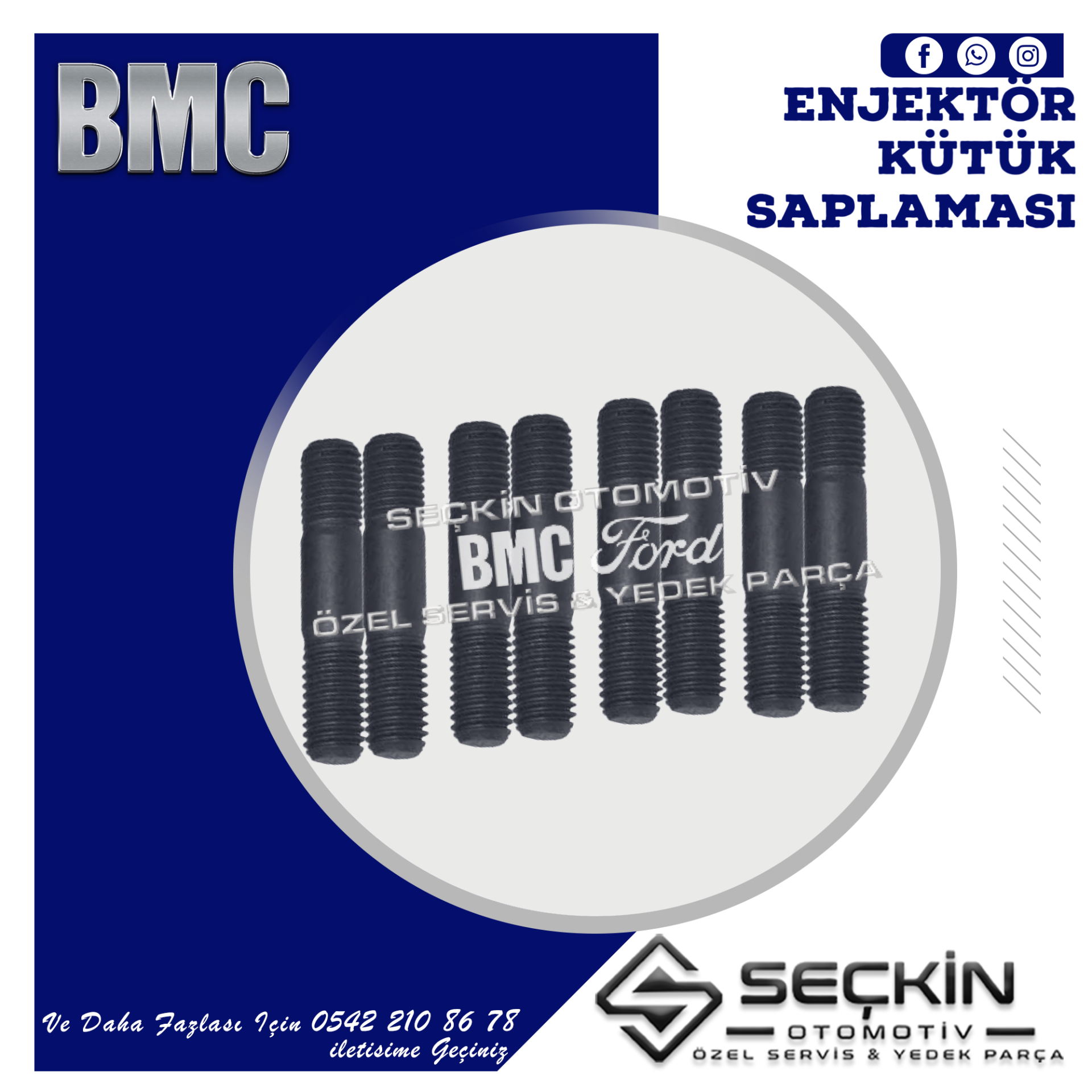BMC TM 30 ENJEKTÖR KÜTÜK SAPLAMASI İNCE+KALIN