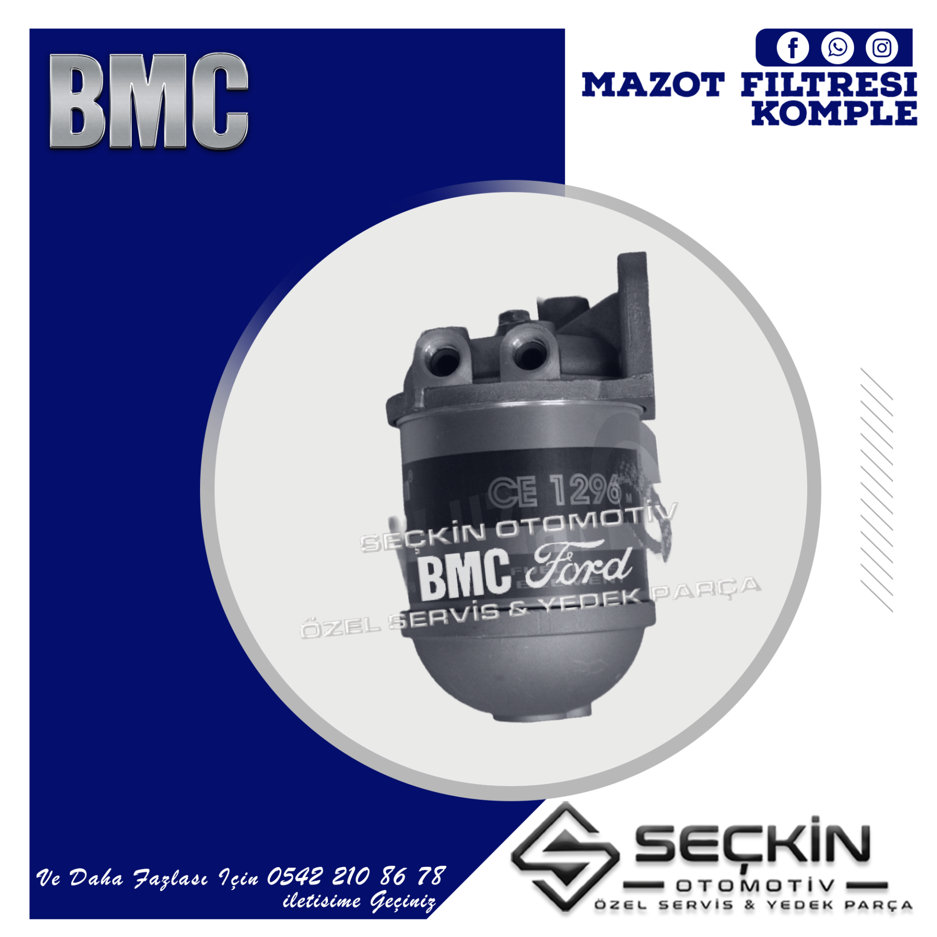BMC TM 30 MAZOT FİLTRESİ KOMPLE
