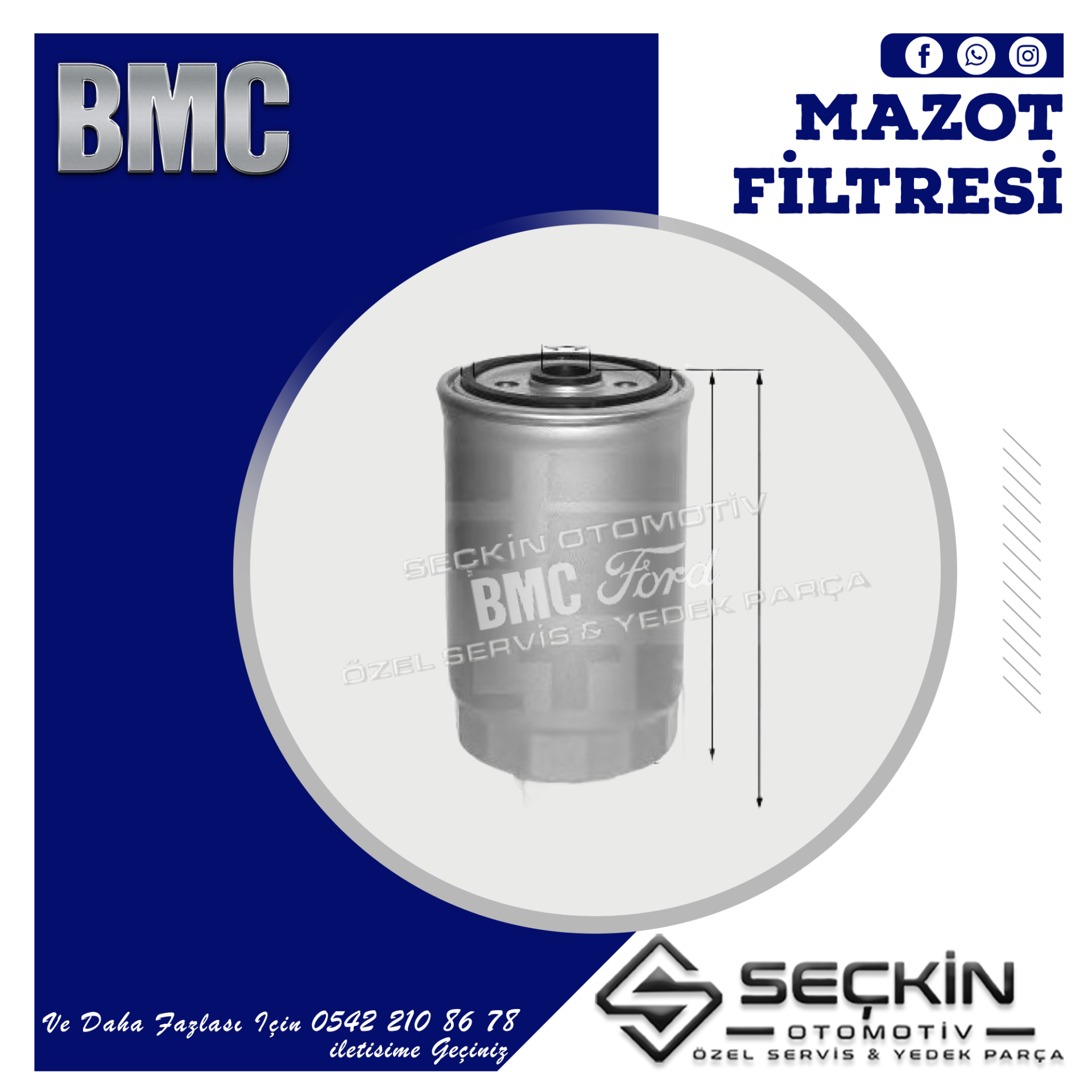 BMC LEVEND TDİ 80 MAZOT FİLTRESİ