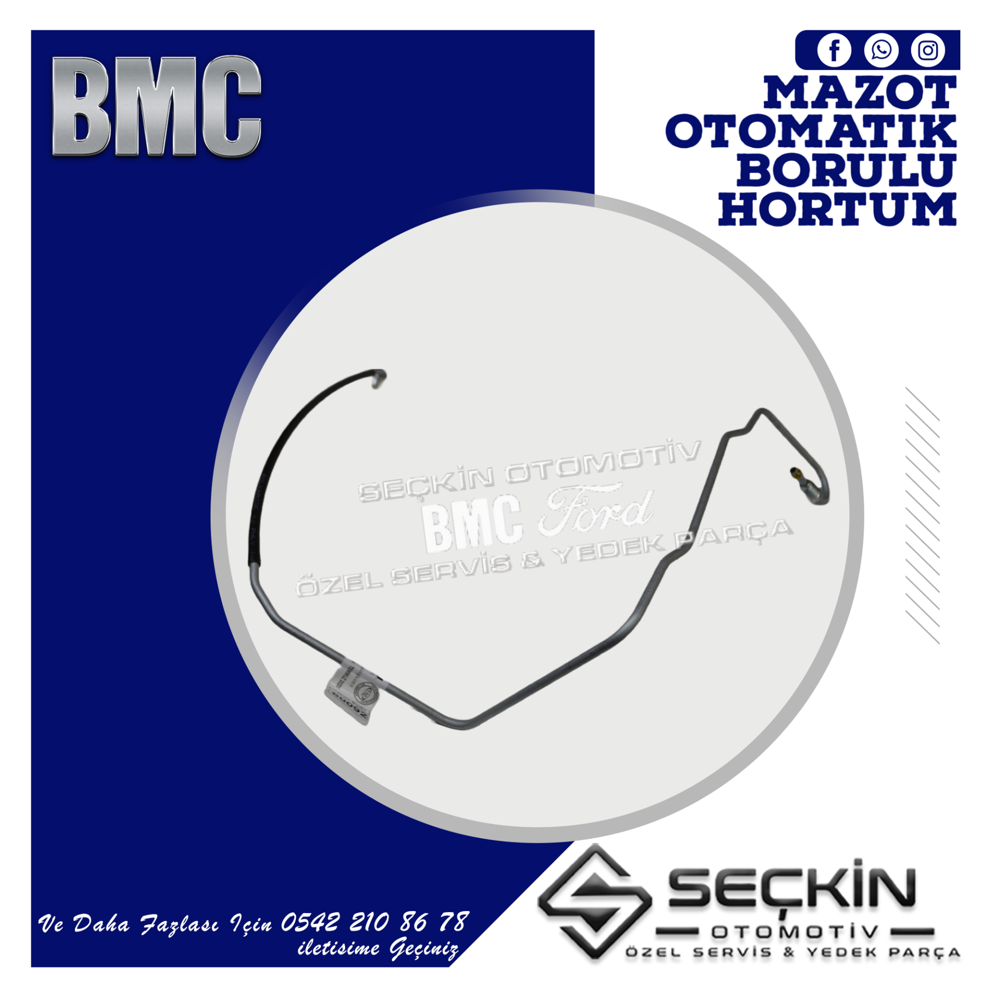 BMC TM 30 MAZOT OTOMATİK BORULU HORTUM