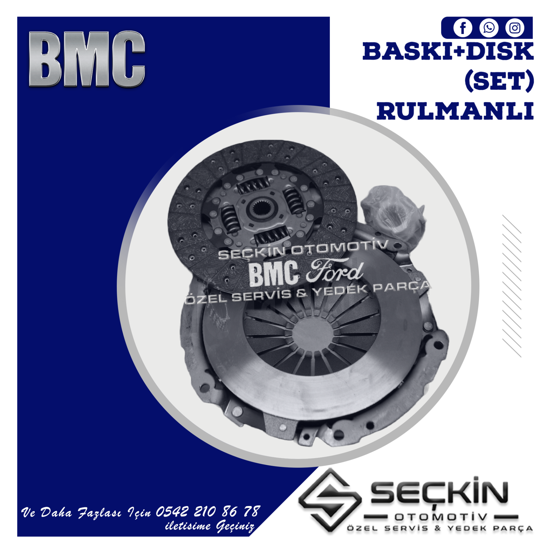 BMC LEVEND 3.0 MDS DEBRİYAJ BASKI+DİSK RULMANLI - MEGASTAR - LEVEND XL 5 İLERİ