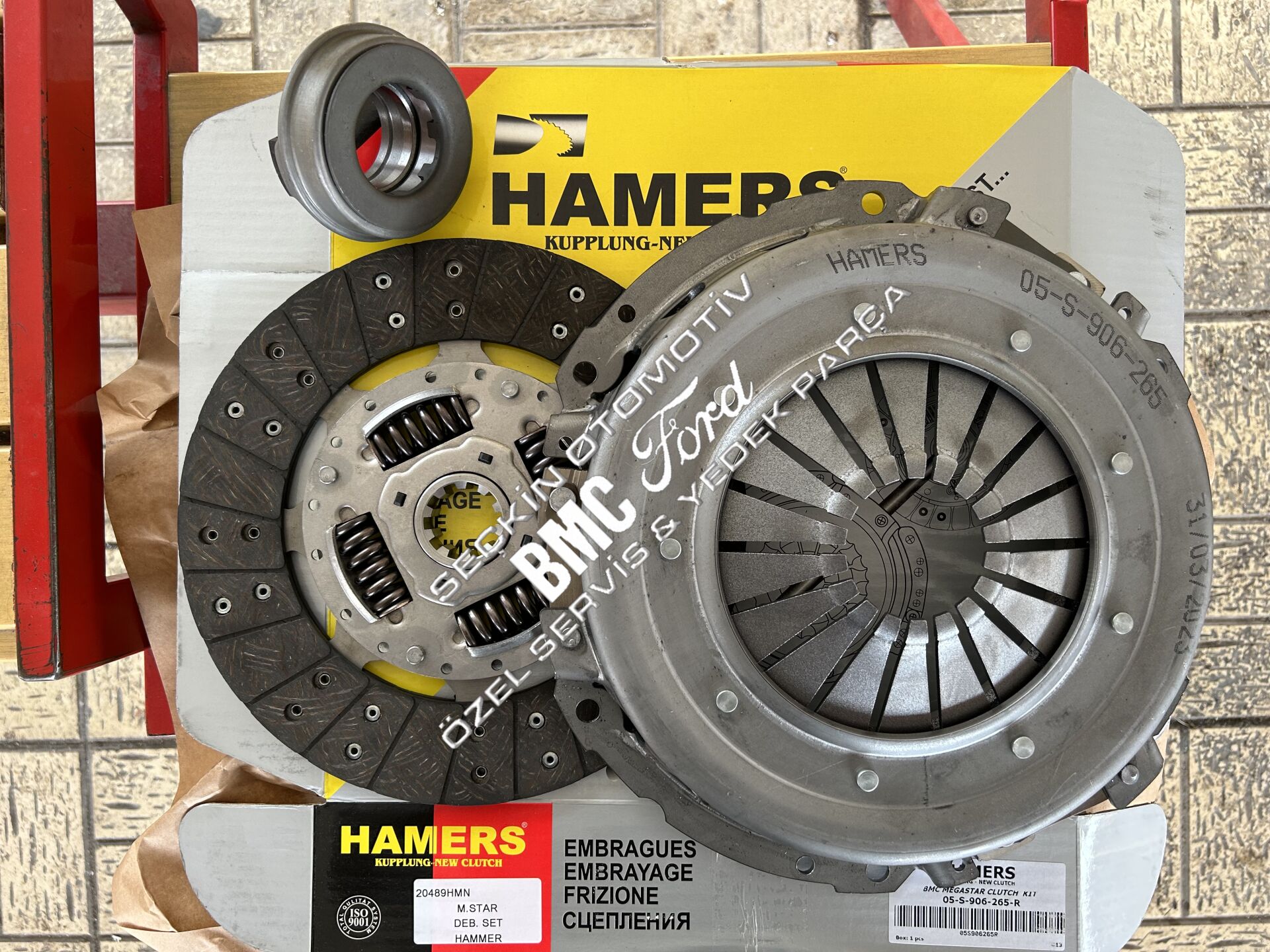 BMC MEGASTAR DEBRİYAJ BASKI+DİSK RULMANLI SET 6 İLERİ
