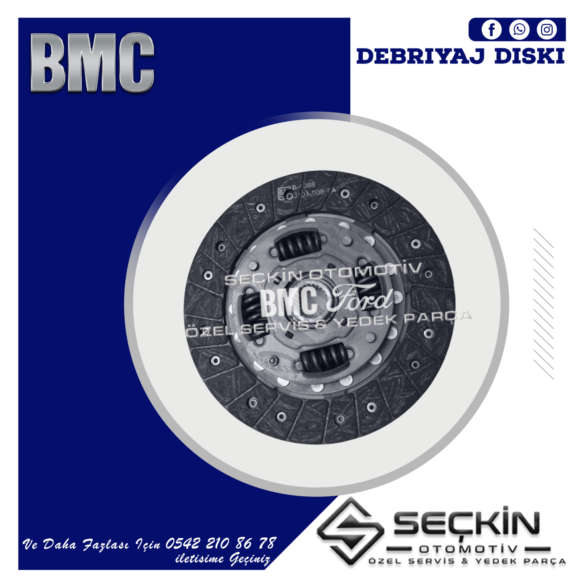 BMC TM 30 DEBRİYAJ DİSKİ 5 VİTES
