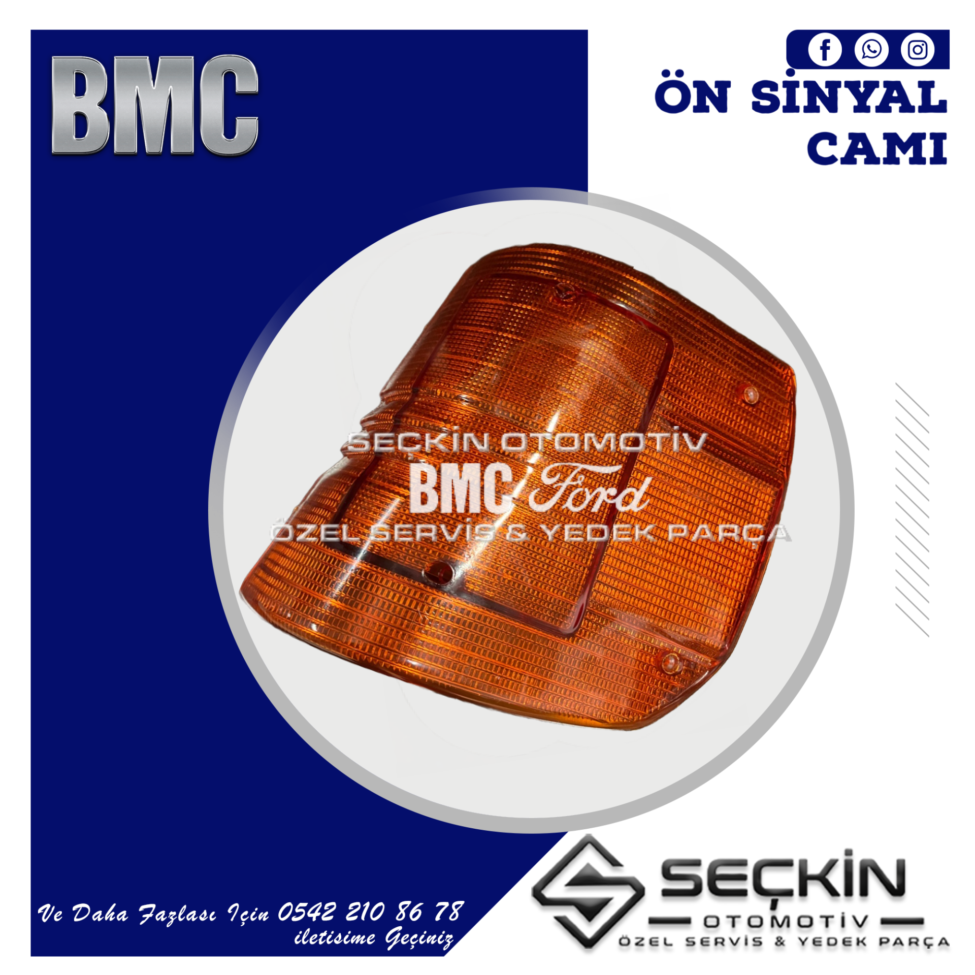 BMC Levend 3.0 MDS Ön Sinyal Camı Sol