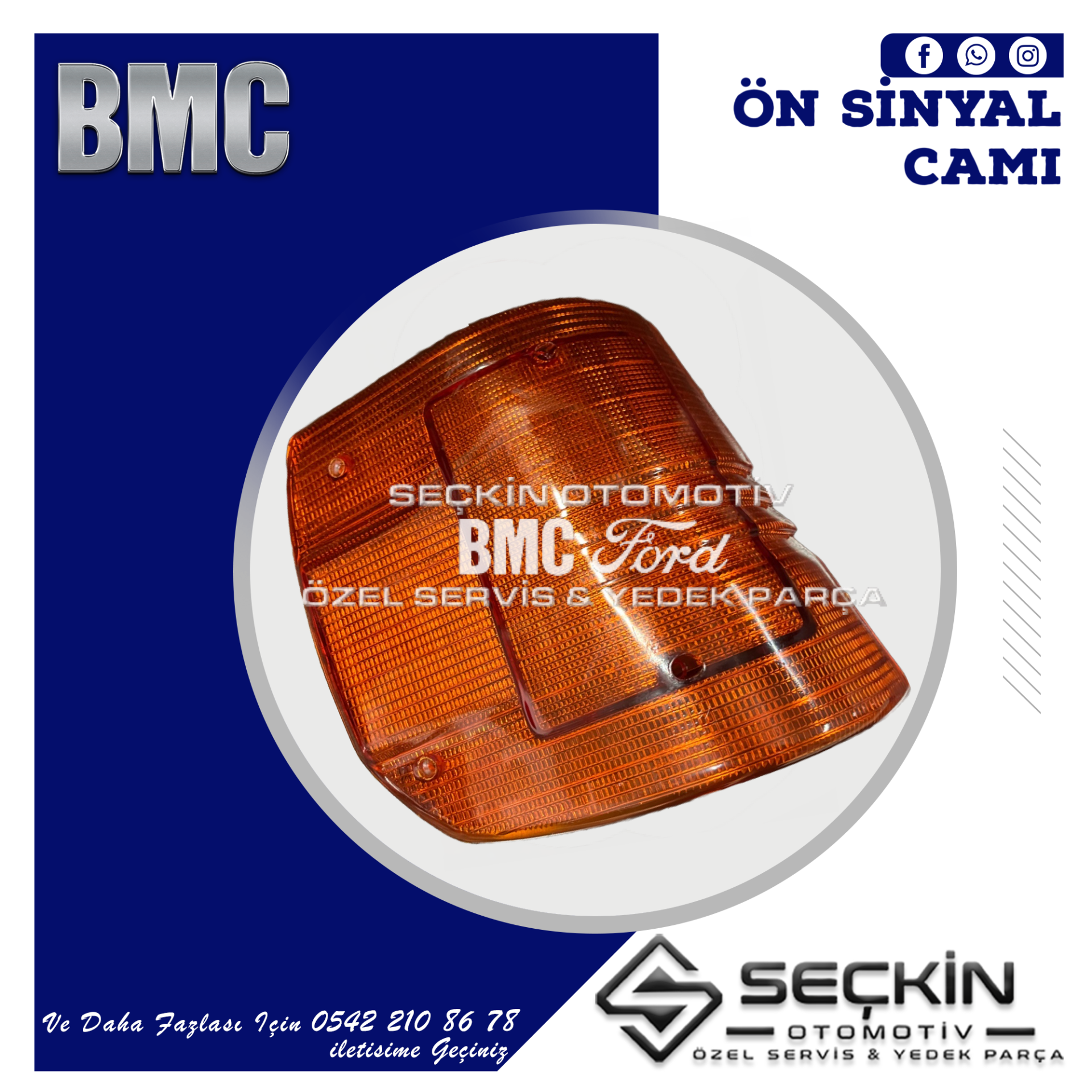 Bmc Levend 3.0 Mds Ön Sinyal Camı Sağ
