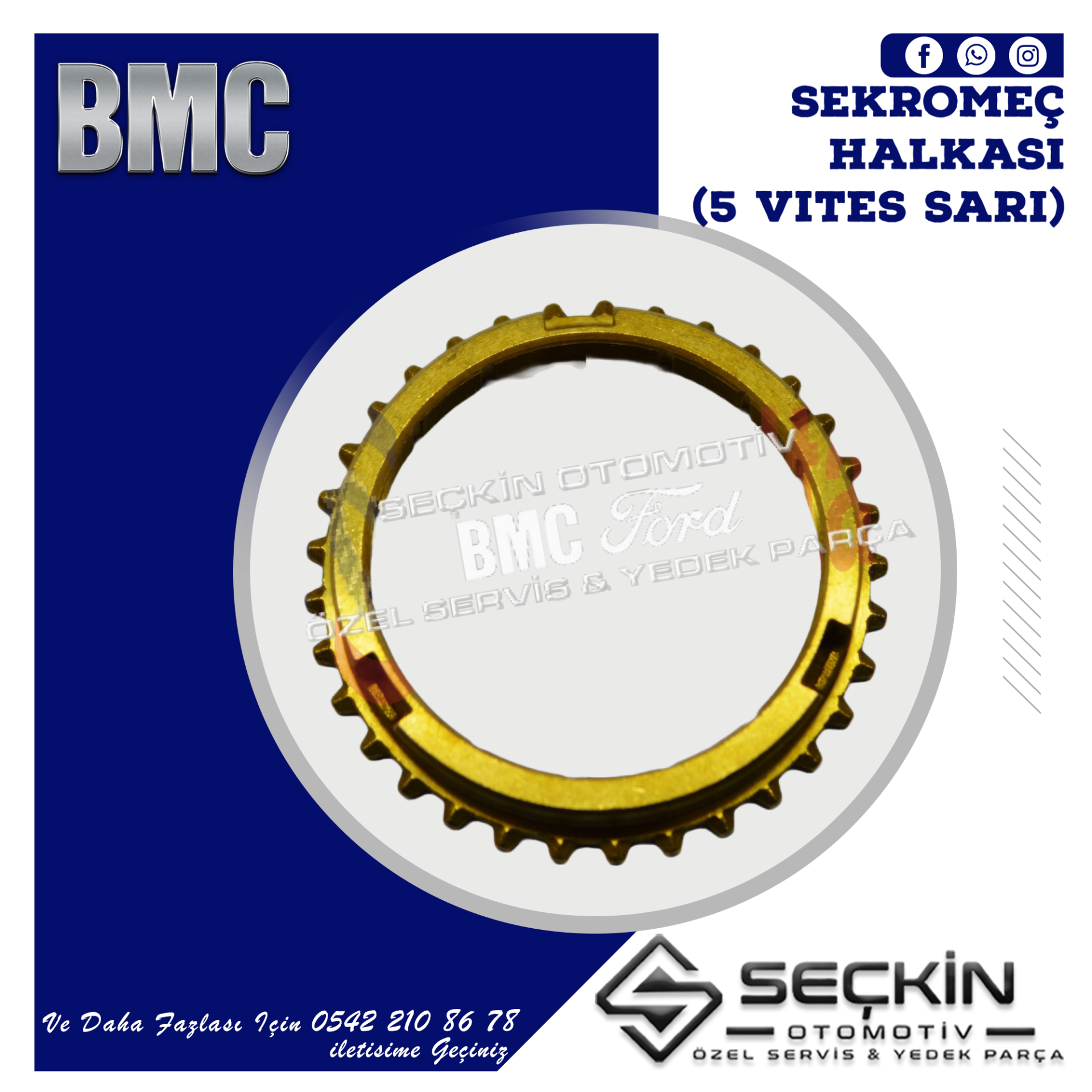 BMC TM 30 SEKROMENÇ HALKASI 5 VİTES SARI