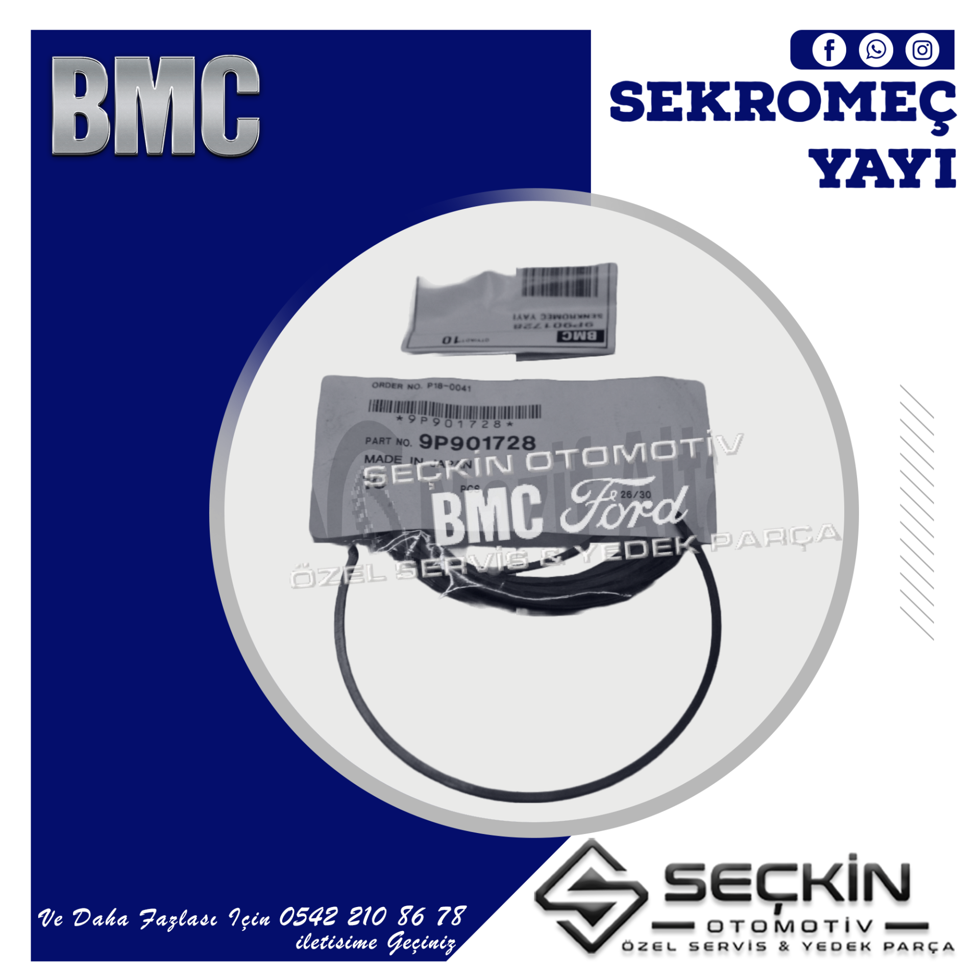 BMC A/15 SEKROMENÇ YAYI 9P901728 5 VİTES