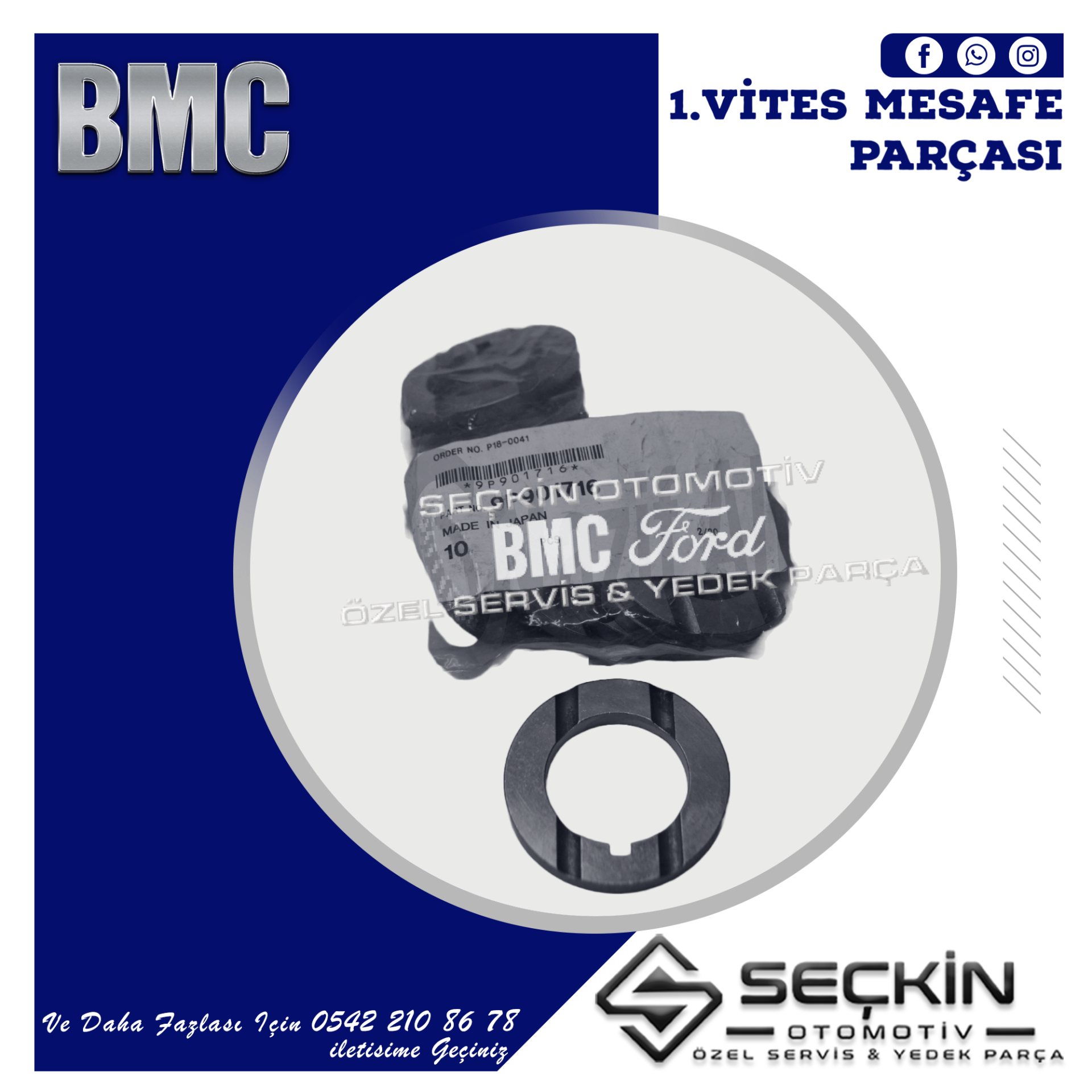 BMC A/15 ŞANZIMAN 1.VİTES MESAFE PARÇASI 9P901716