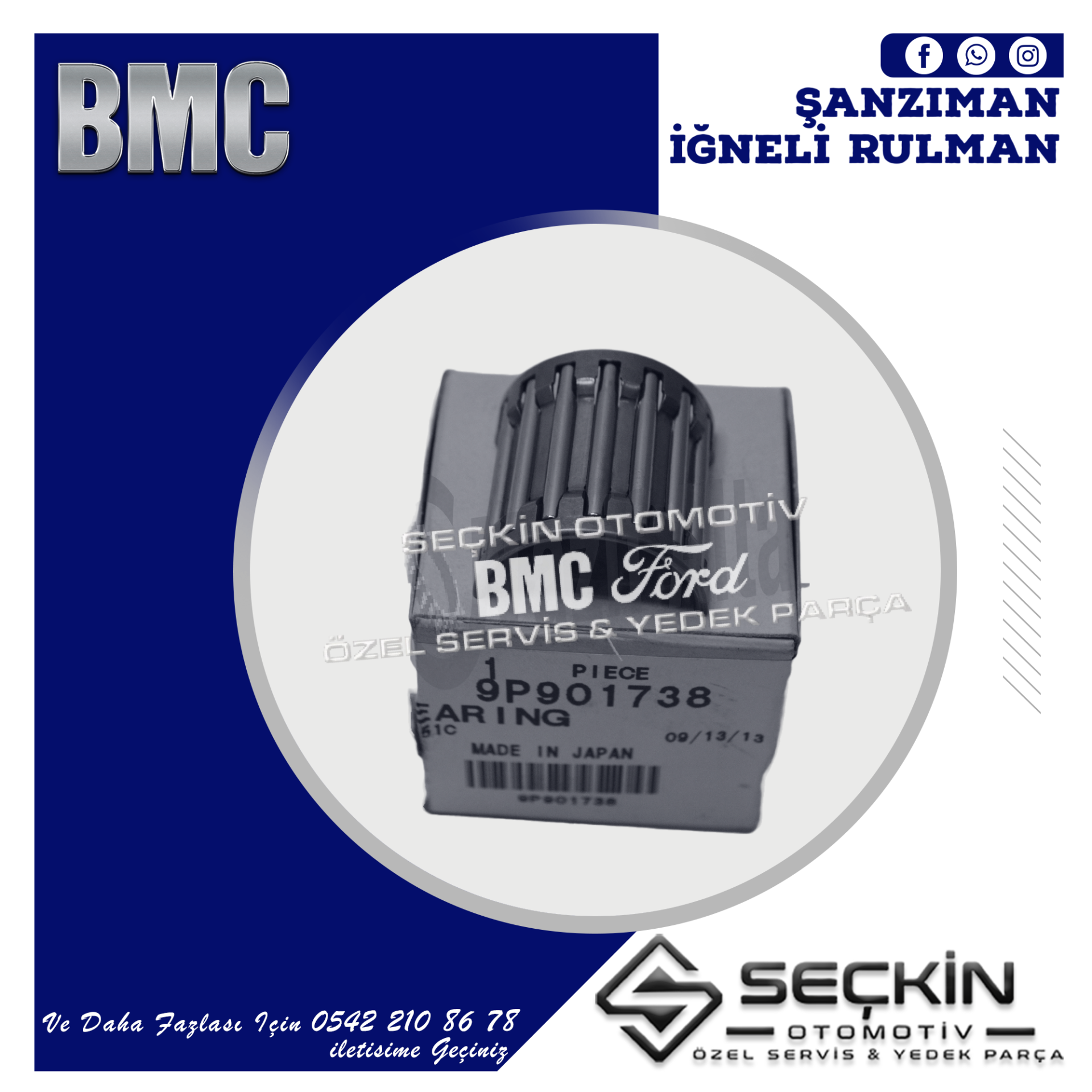 BMC A/15 ŞANZIMAN İĞNELİ RULMAN 9P901738 5 VİTES