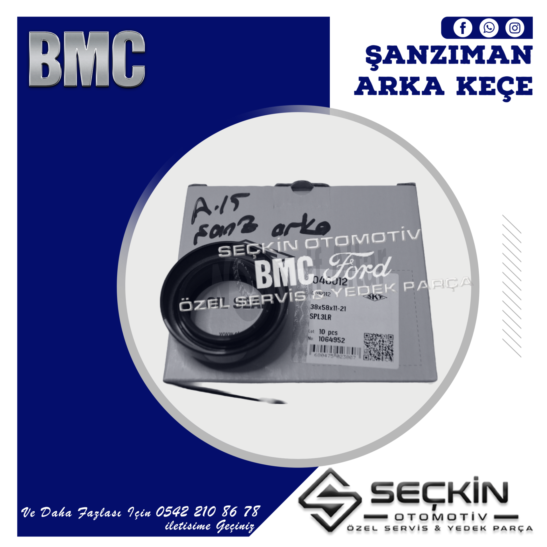 BMC A/15 ŞANZIMAN ARKA KEÇE