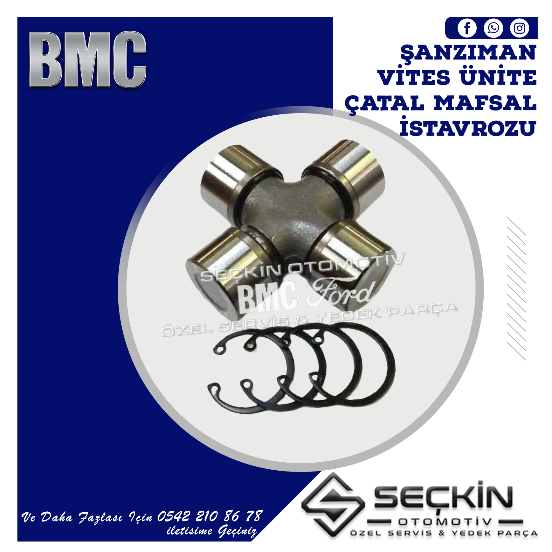 BMC LEVEND 3.0 MDS FC A/15 ŞANZIMAN VİTES ÜNİTE ÇATAL MAFSAL İSTAVROZU