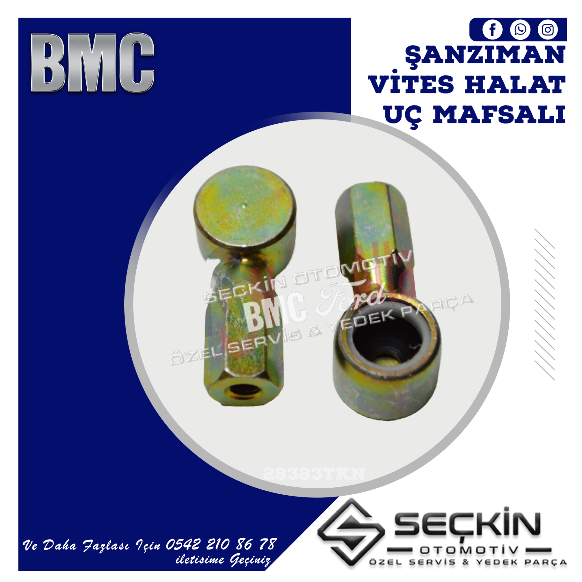 BMC LEVEND 3.0 MDS ŞANZIMAN VİTES HALAT UÇ MAFSALI PİPO ESKİ MODEL M6