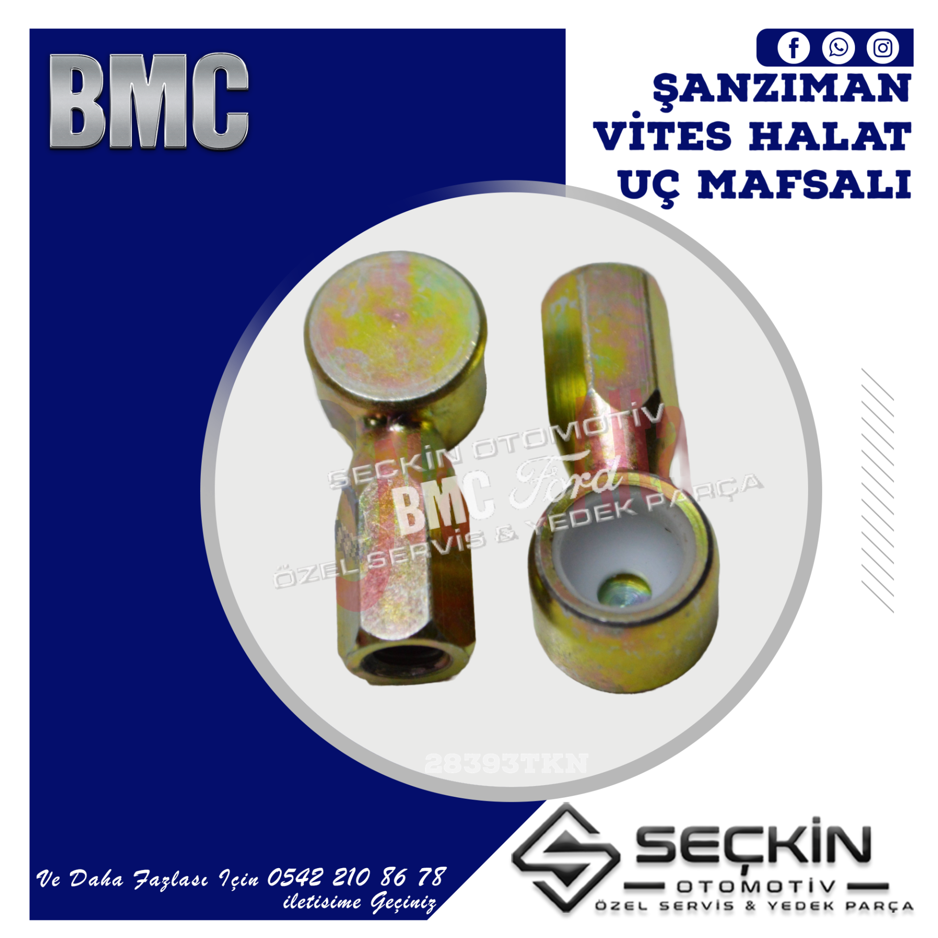 BMC LEVEND 3.0 MDS ŞANZIMAN VİTES HALAT UÇ MAFSALI PİPO YENİ MODEL M8