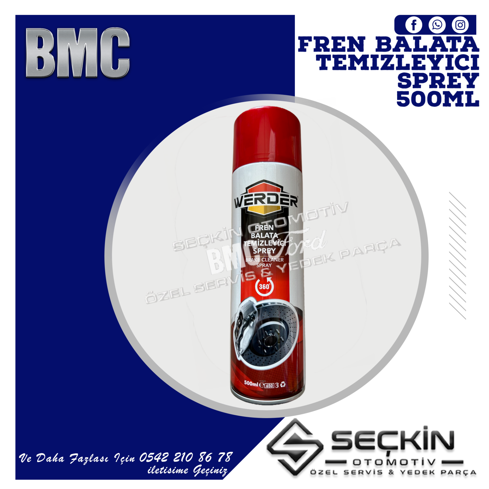 DOUBLE-UP FREN BALATA TEMİZLEYİCİ SPREY 500ML