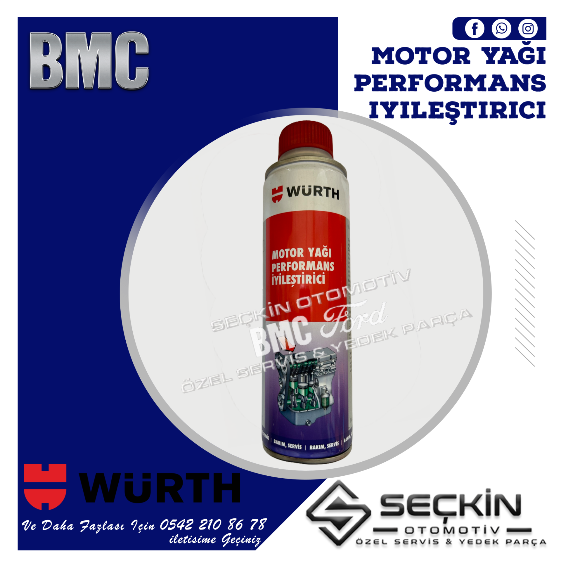 WÜRTH MOTOR YAĞI PERFORMANS İYİLEŞTİRİCİ