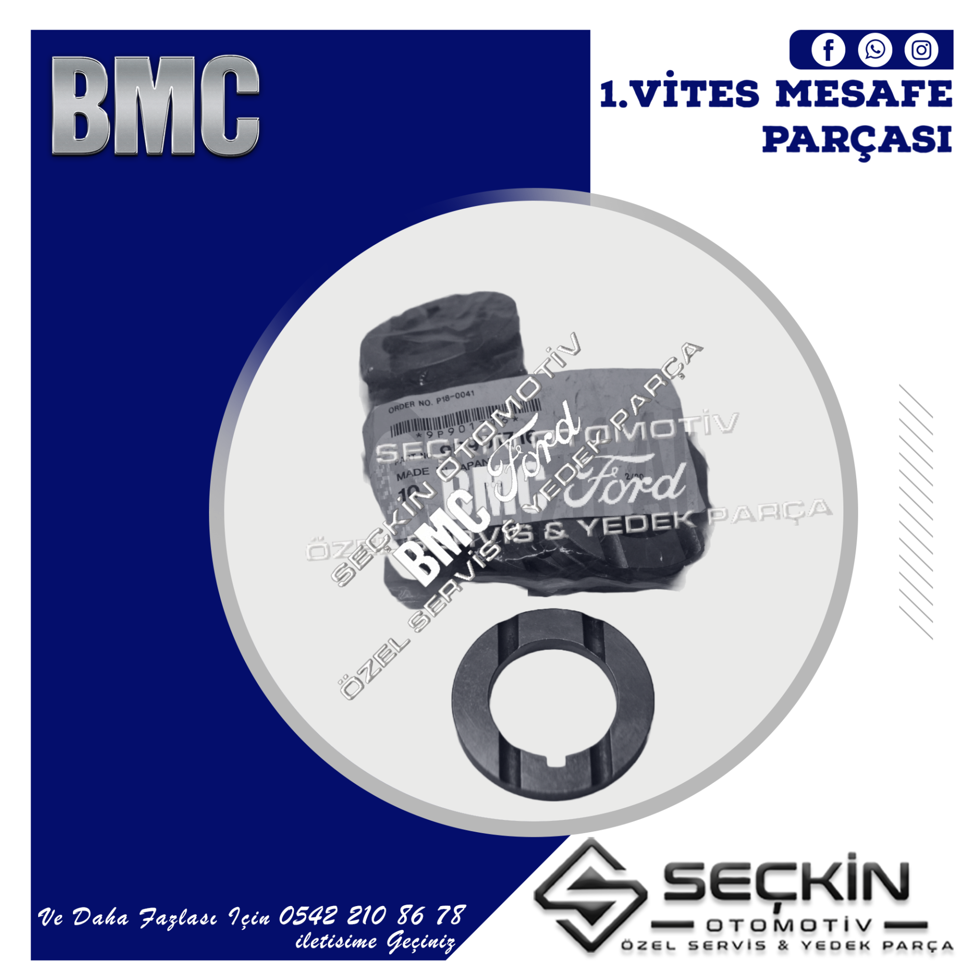 BMC A/15 ŞANZIMAN 1.VİTES MESAFE PARÇASI 9P901716