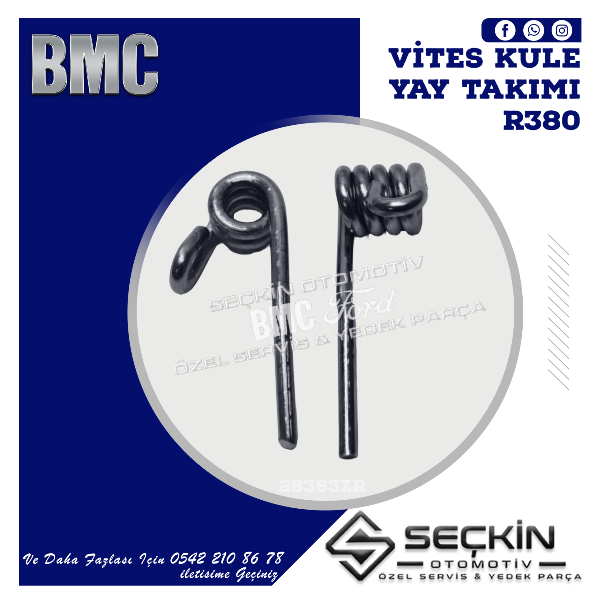 BMC R380 VİTES KOL KULESİ YAY TAKIMI