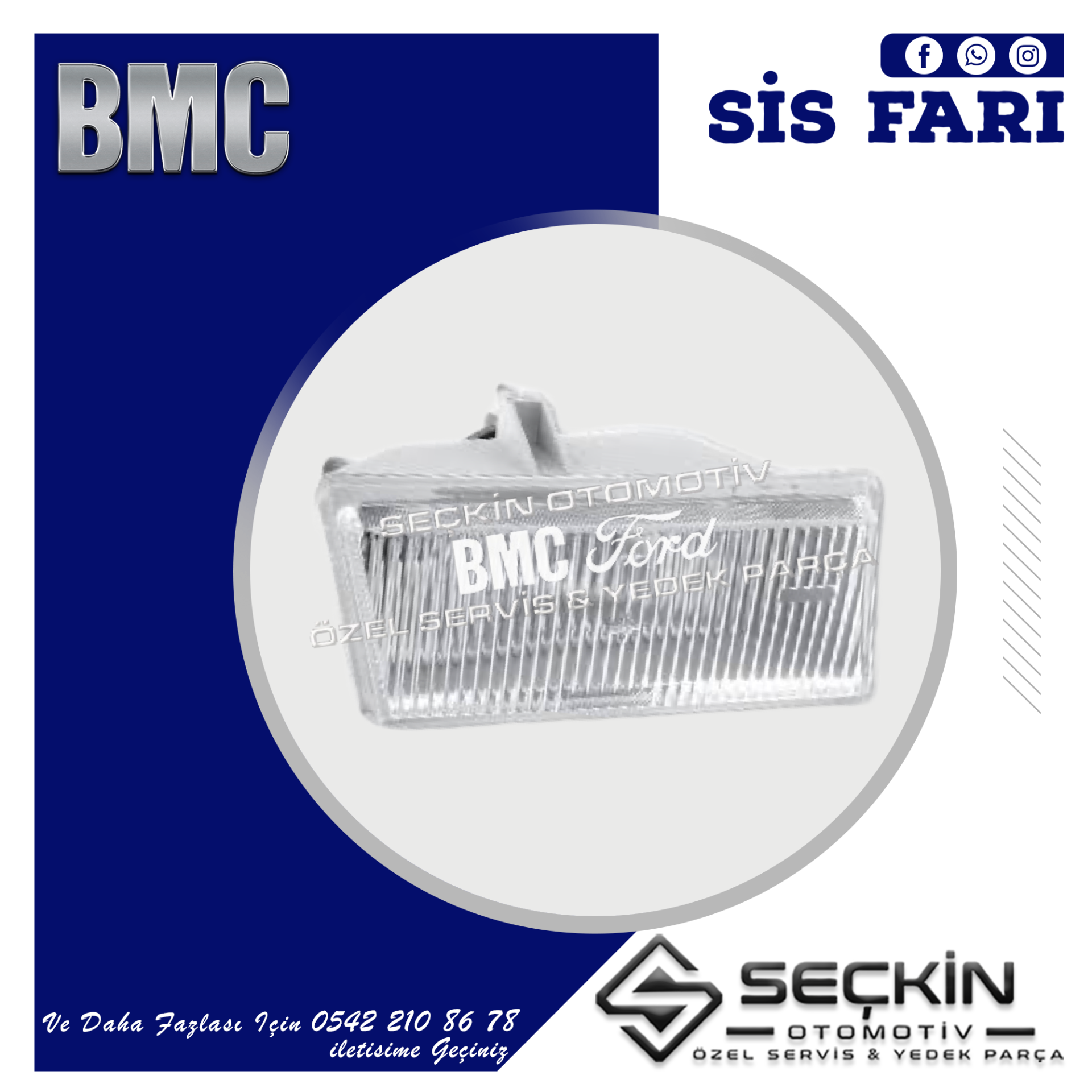 BMC LEVEND 3.0 MDS DEVİRME KUPA SİS FARI YENİ MODEL SAĞ AMPULLÜ