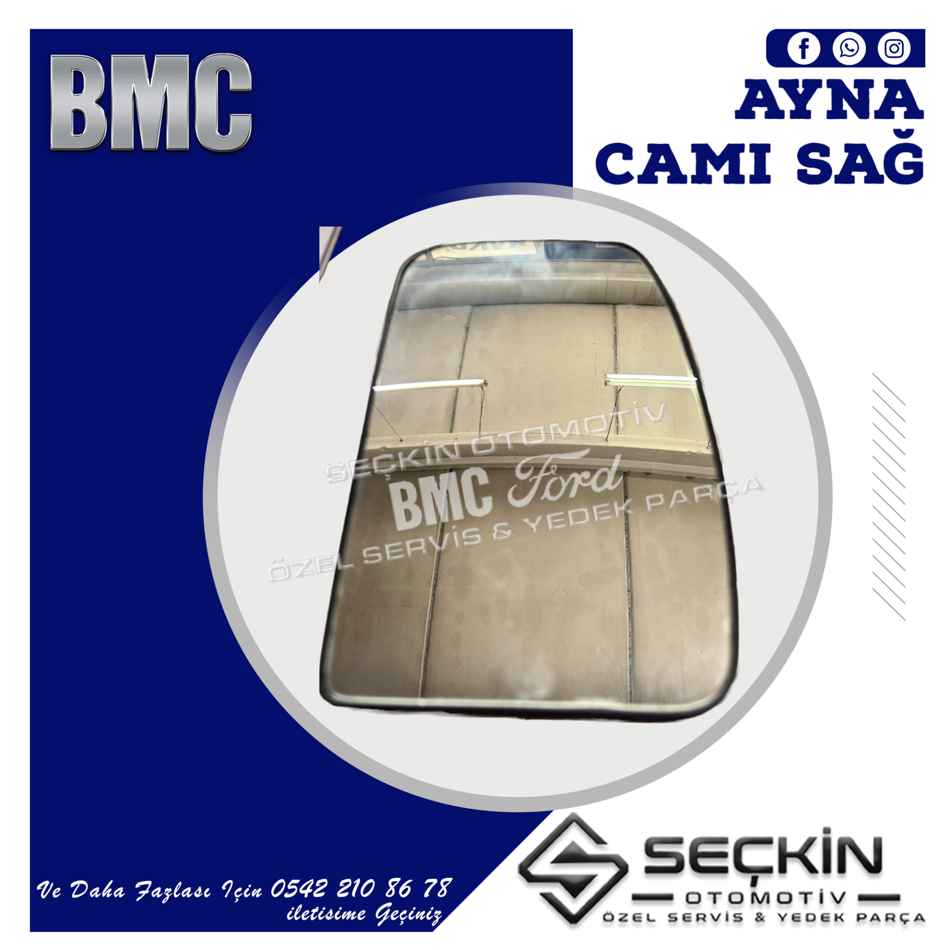BMC MEGASTAR AYNA CAMI SAĞ
