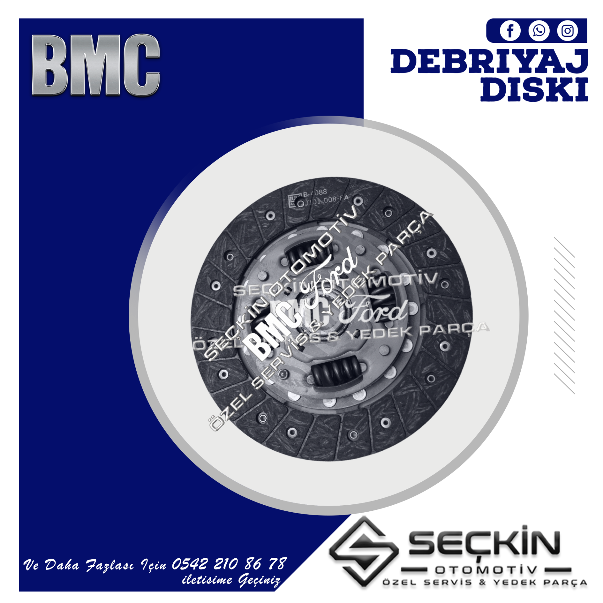 BMC LEVEND 3.0 MDS DEBRİYAJ DİSKİ