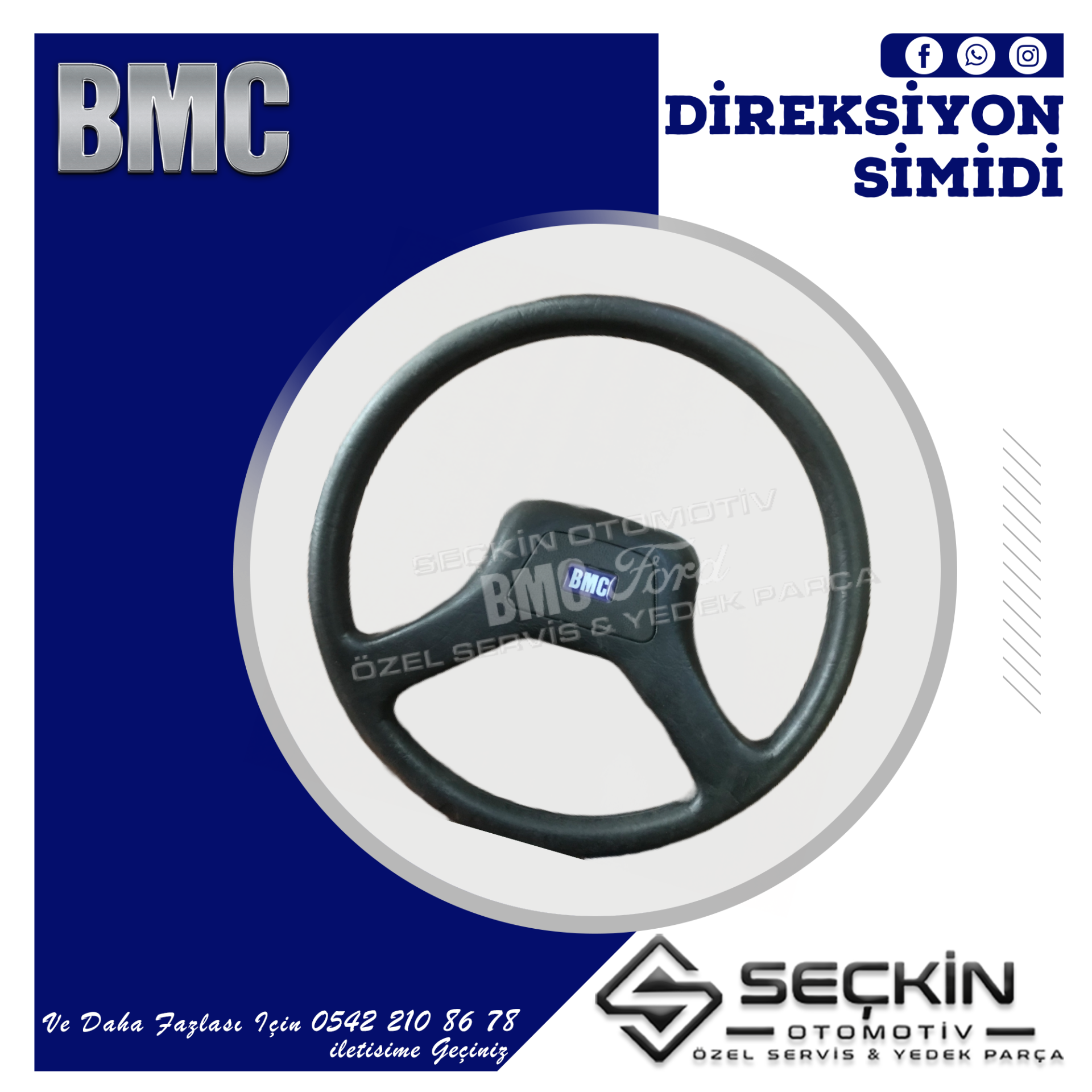 BMC LEVEND DİREKSİYON SİMİDİ GRİ