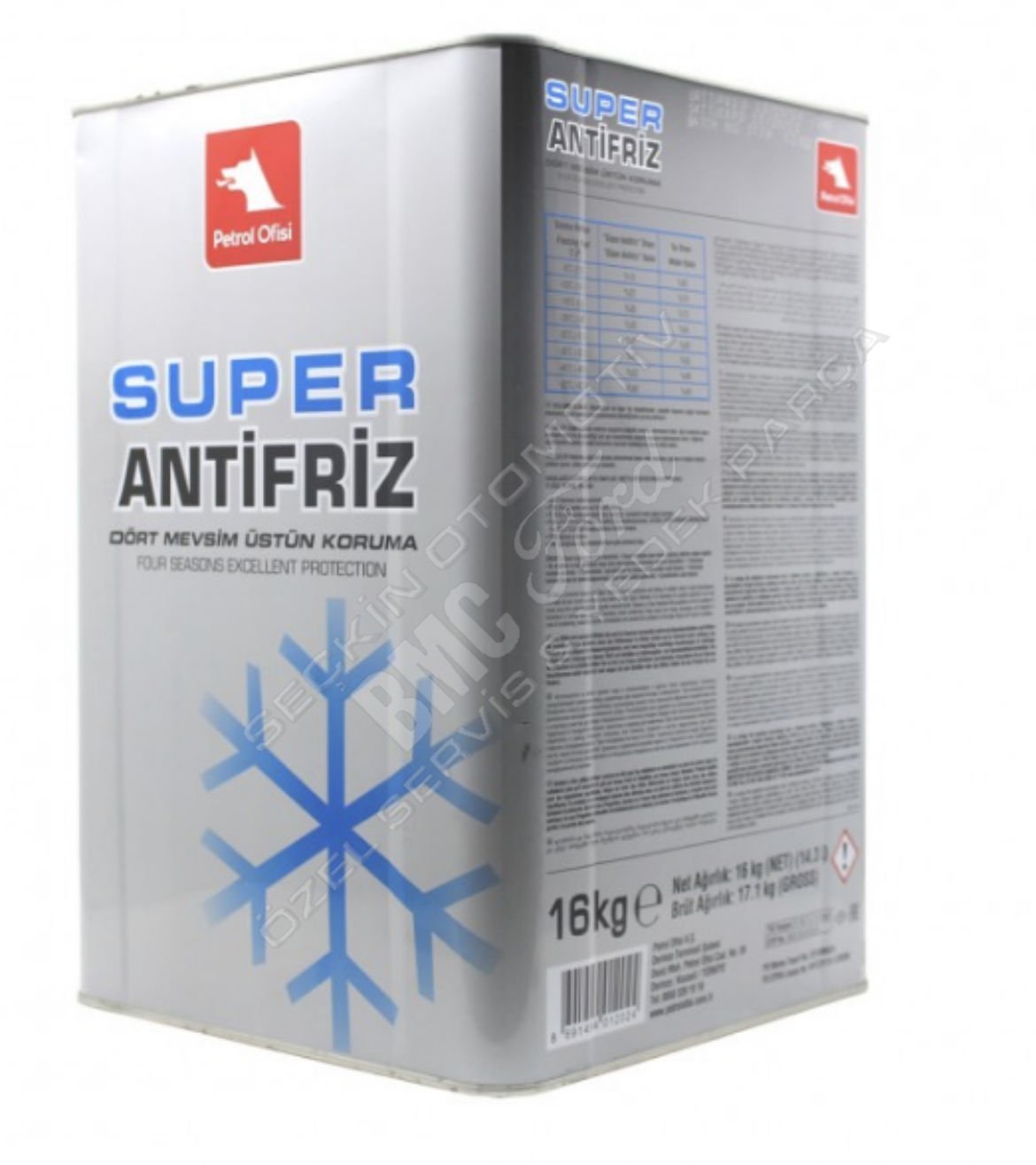 Petrol Ofisi Super Antifriz 16 Kg -56°C