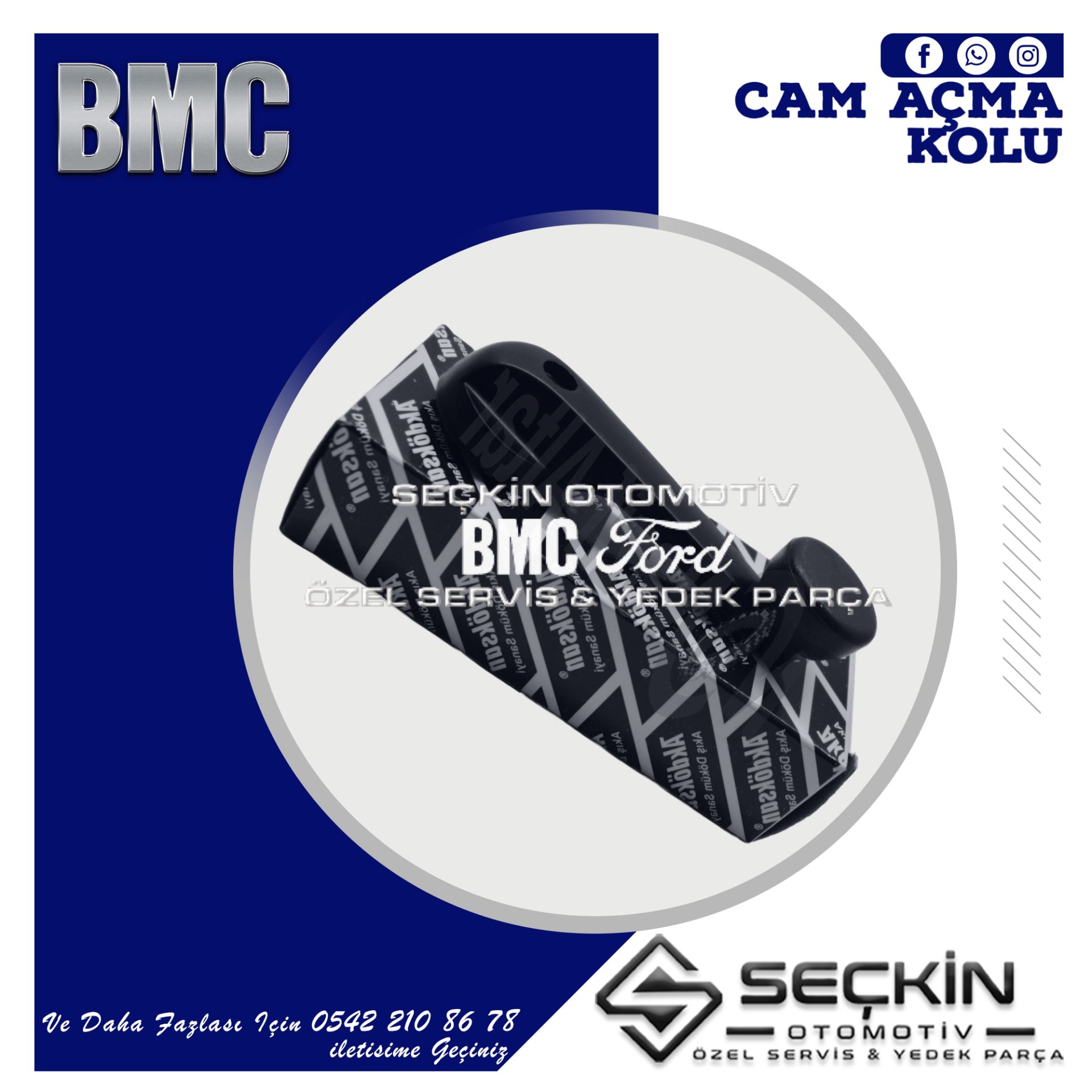 BMC TM 30 CAM AÇMA KOLU KALIN TİP