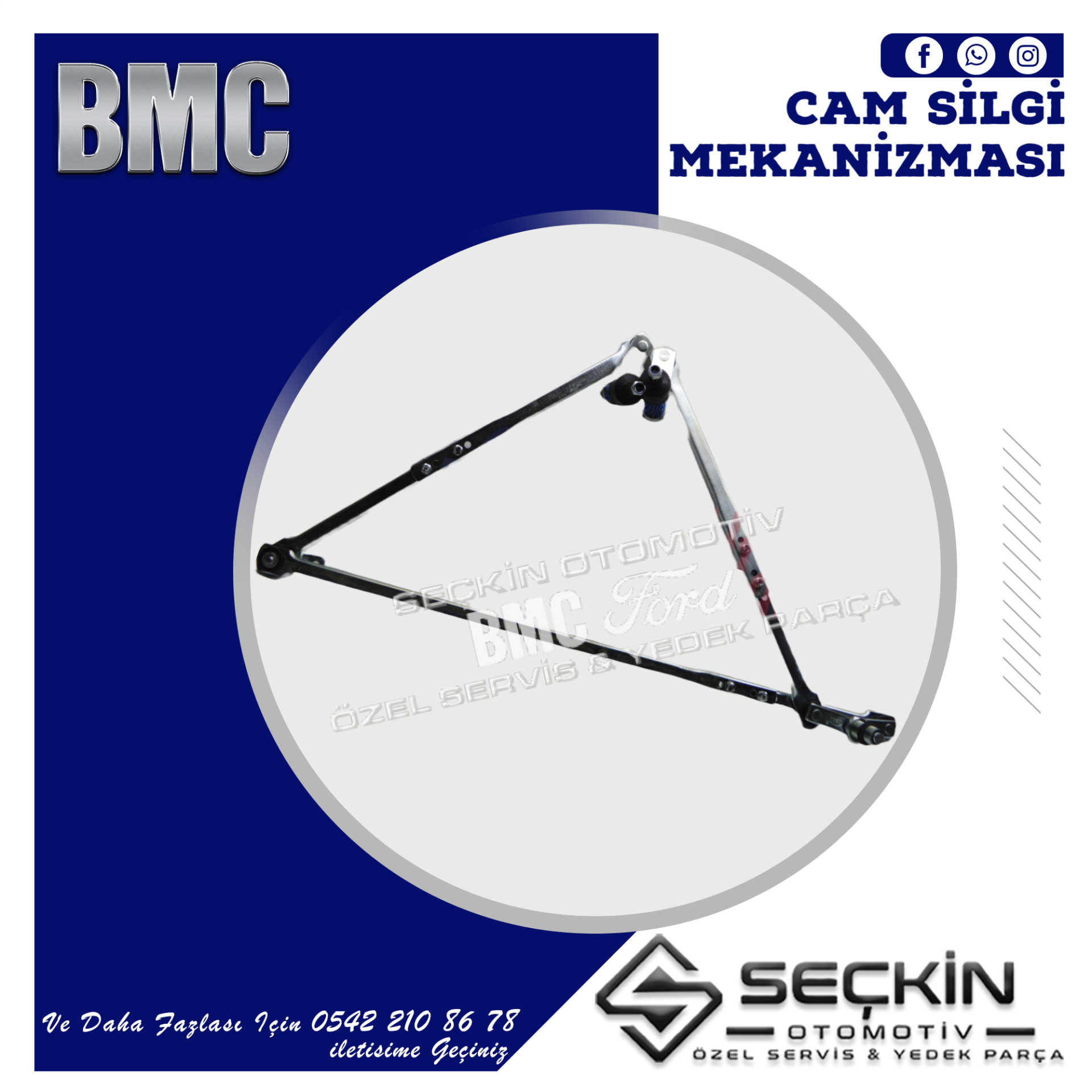 BMC LEVEND XL CAM SİLGİ MEKANİZMASI