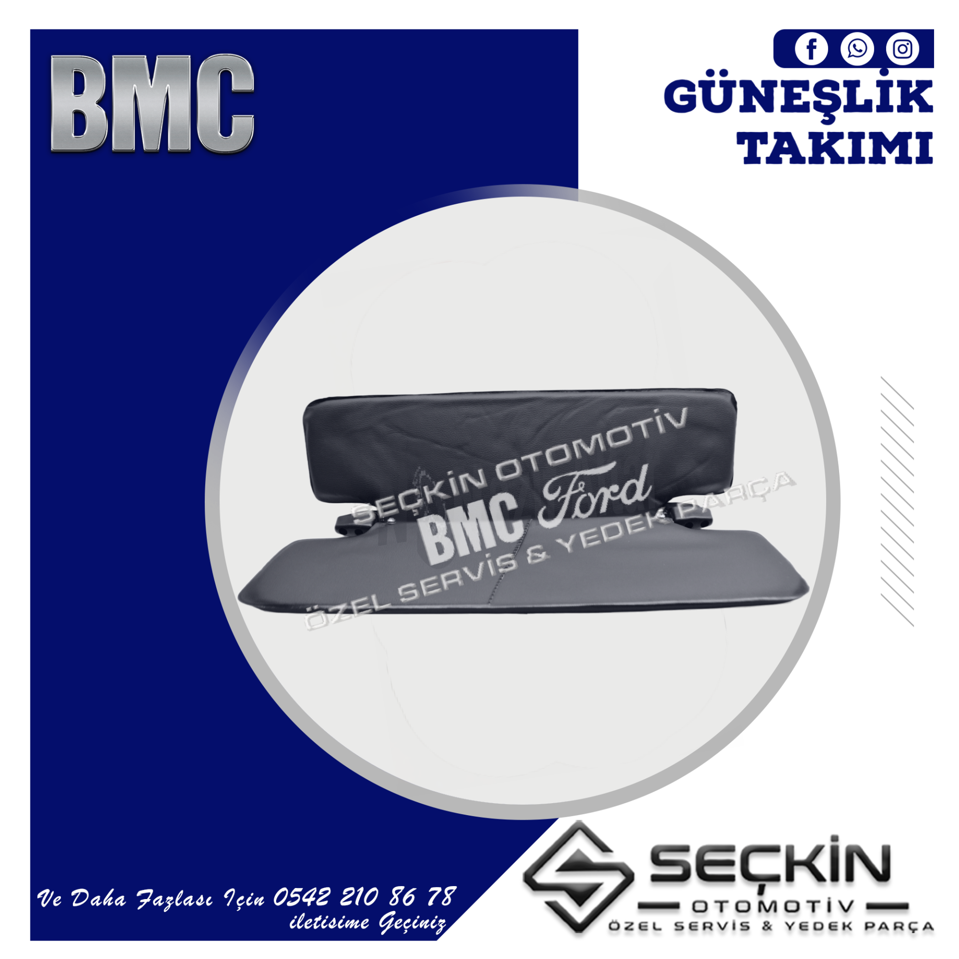 BMC TM 30 GÜNEŞLİK TAKIMI SİYAH