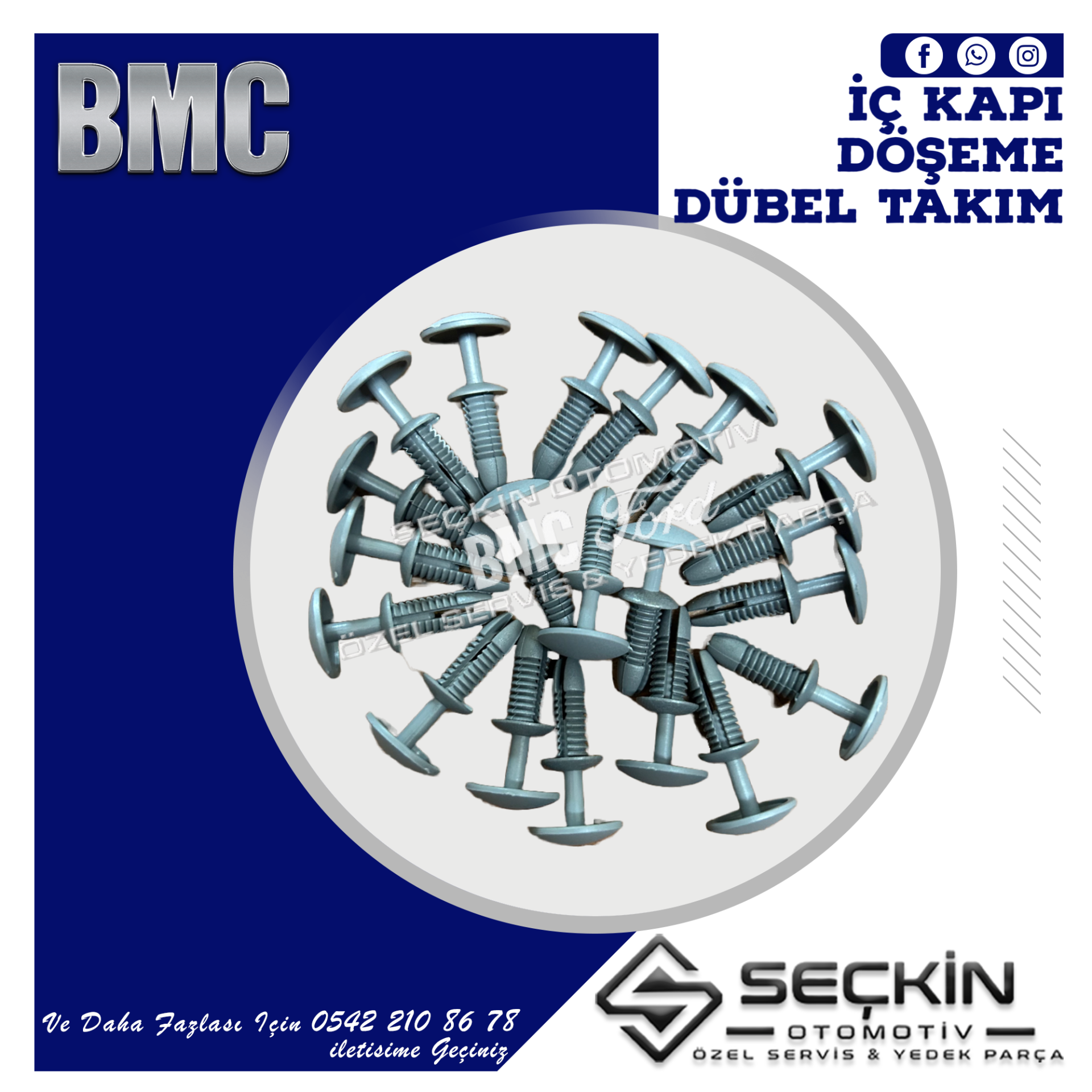 BMC LEVEND 3.0 MDS İÇ KAPI DÖŞEME DÜBEL TAKIM ADET FİYATI